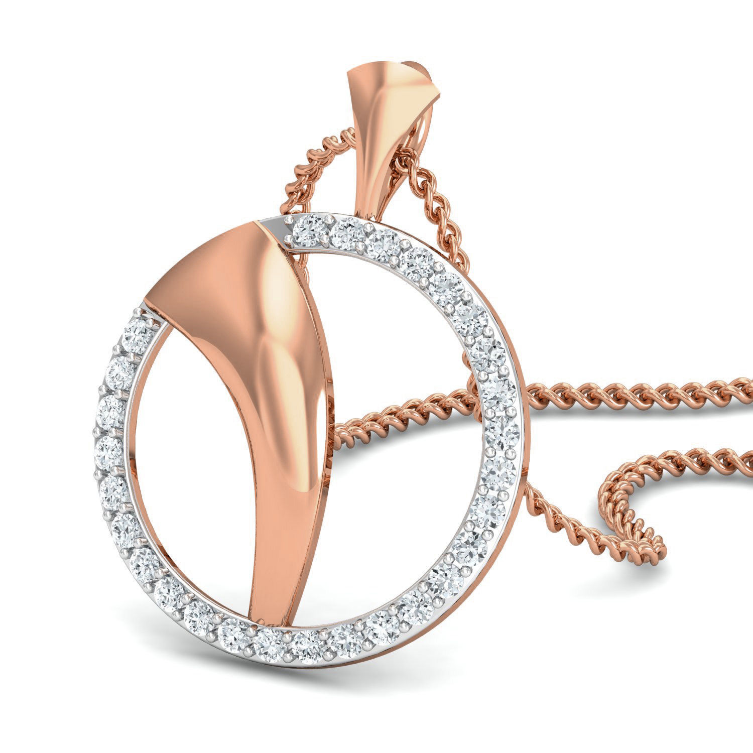 Women Ring Earrings Pendant set 3dm stl 3mf glb render details 3D print model_10