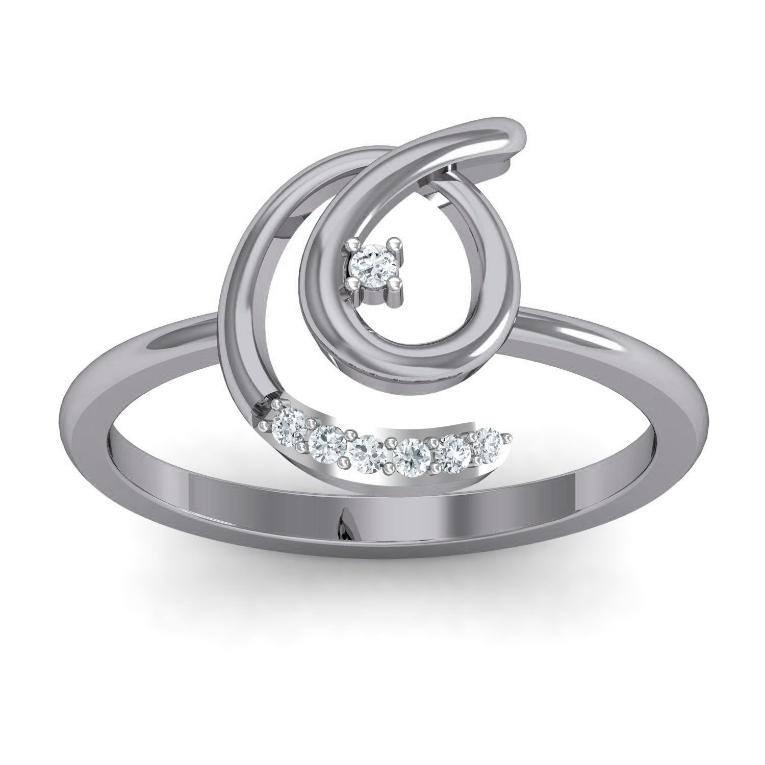 Women Ring Earrings Pendant set 3dm stl 3mf glb render details 3D print model_24