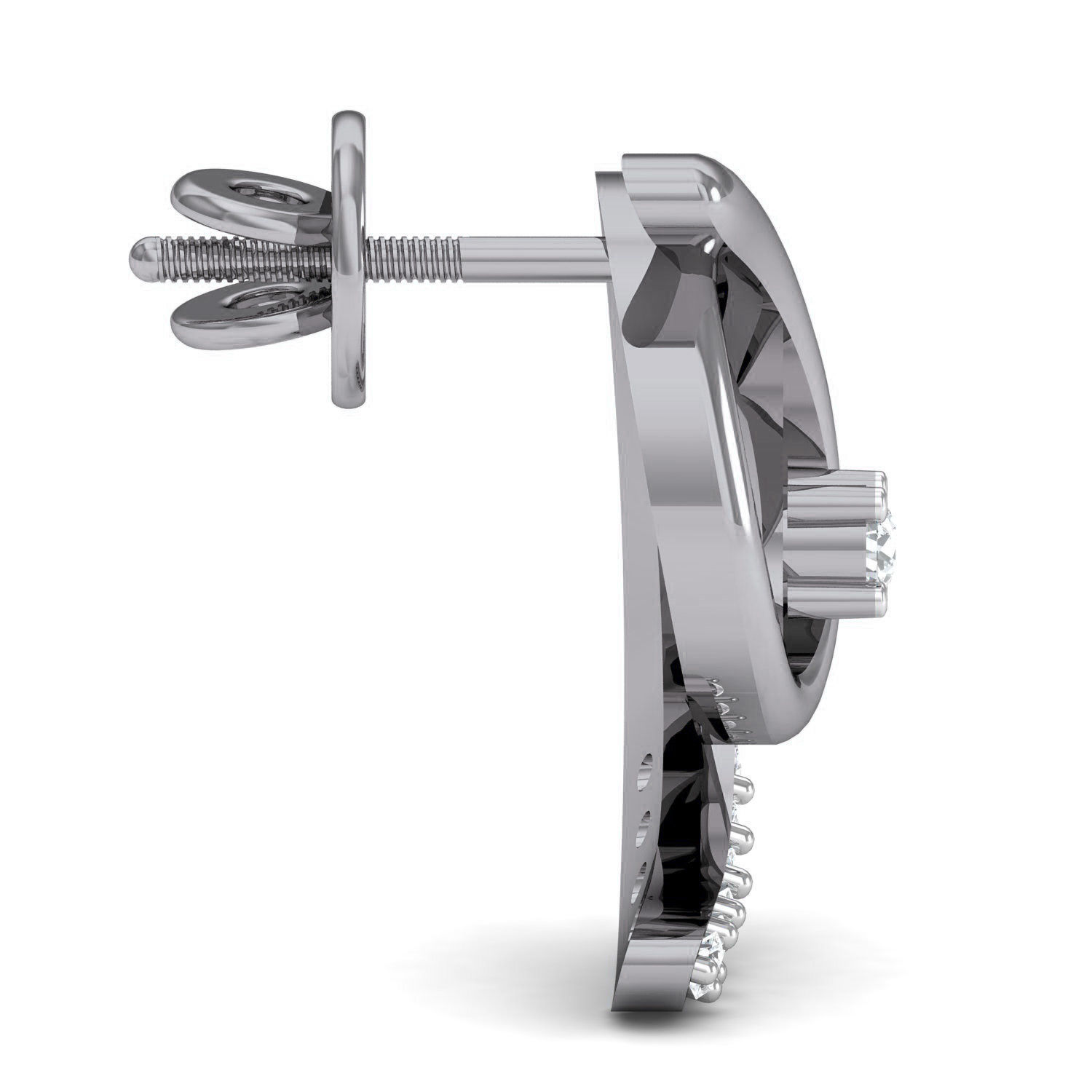 Women Ring Earrings Pendant set 3dm stl 3mf glb render details 3D print model_18