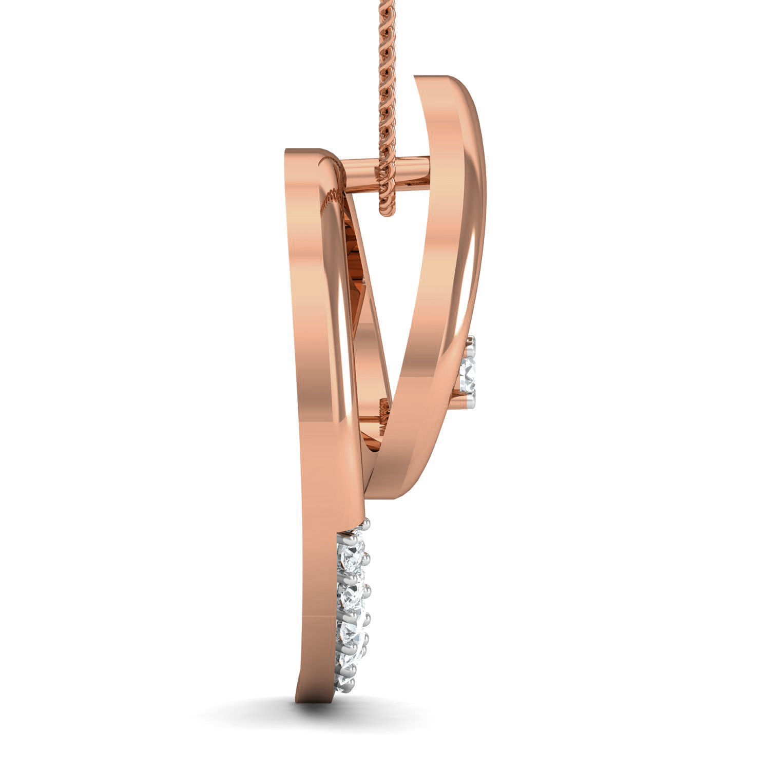 Women Ring Earrings Pendant set 3dm stl 3mf glb render details 3D print model_6