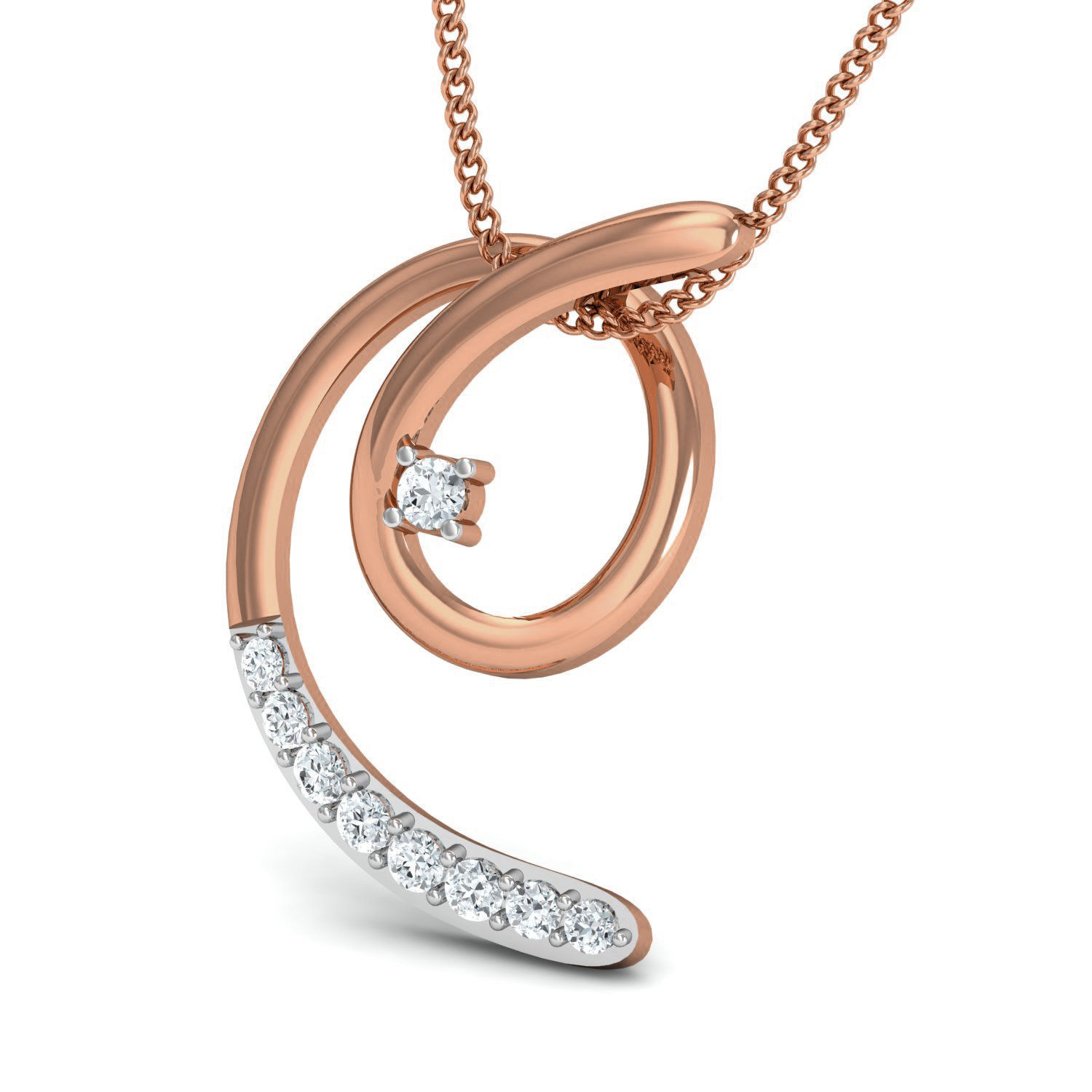 Women Ring Earrings Pendant set 3dm stl 3mf glb render details 3D print model_10