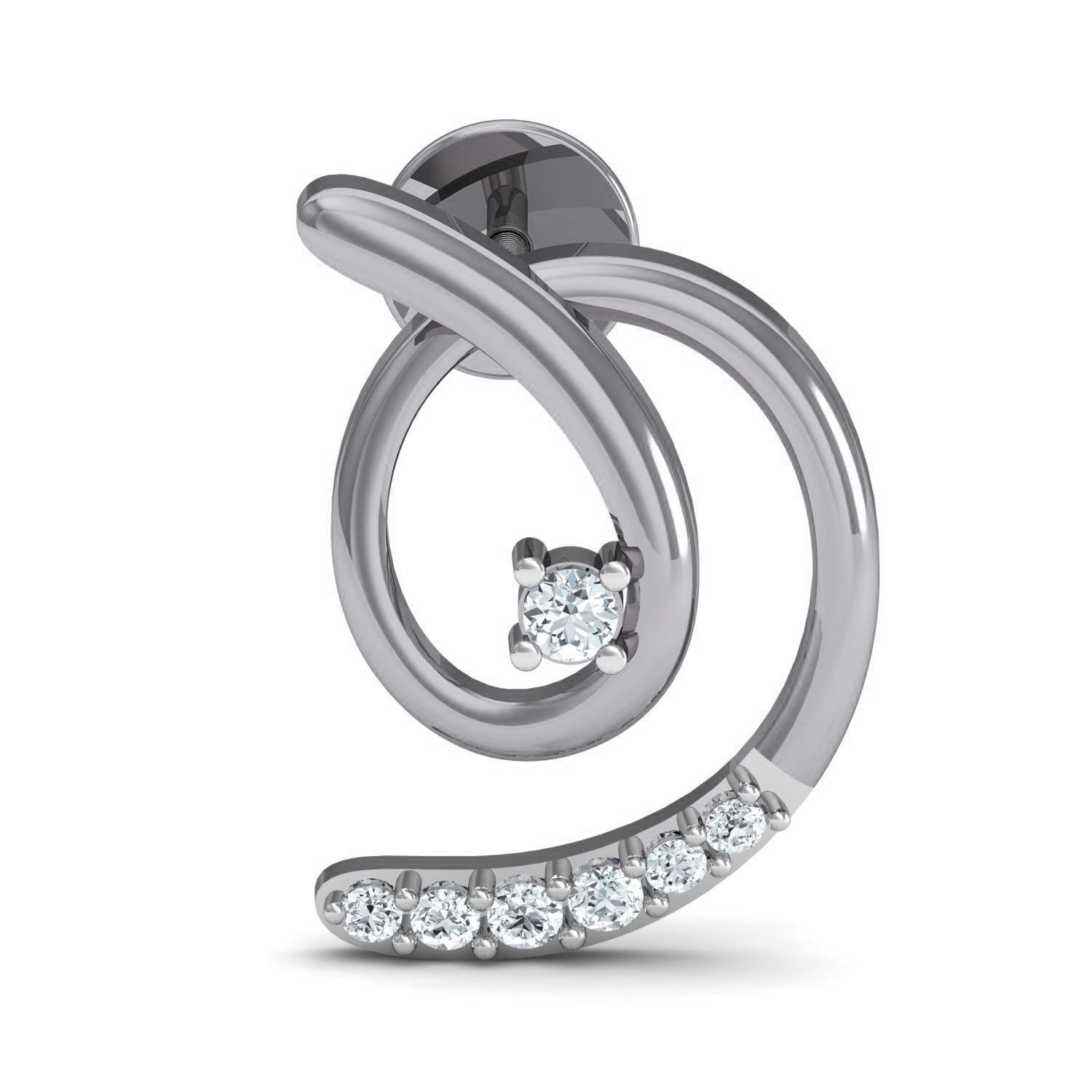 Women Ring Earrings Pendant set 3dm stl 3mf glb render details 3D print model_15