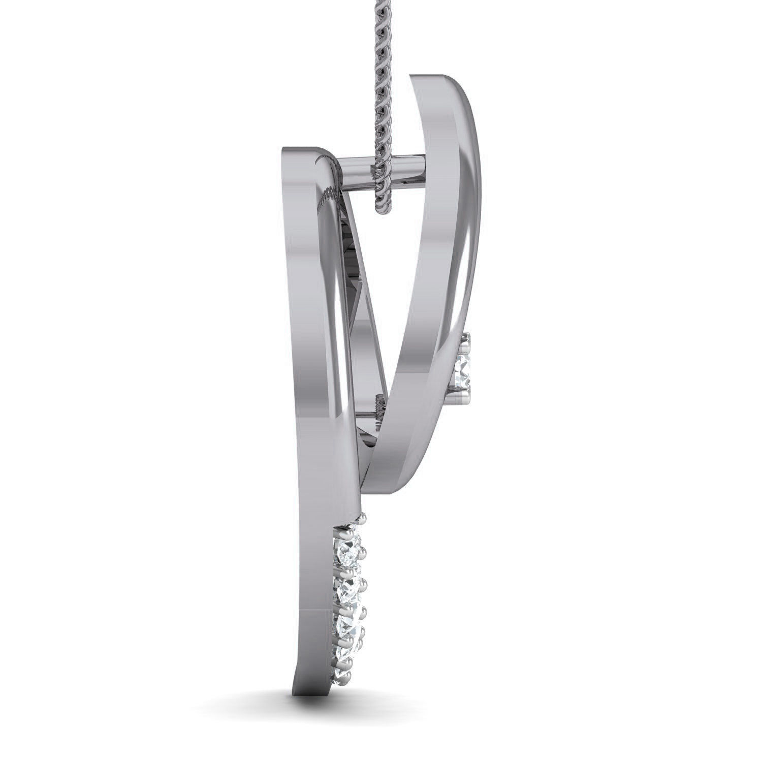 Women Ring Earrings Pendant set 3dm stl 3mf glb render details 3D print model_5