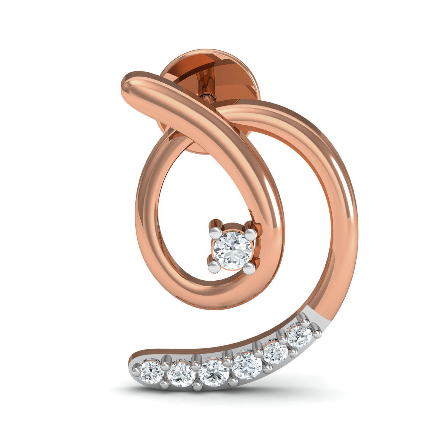 Women Ring Earrings Pendant set 3dm stl 3mf glb render details 3D print model_16