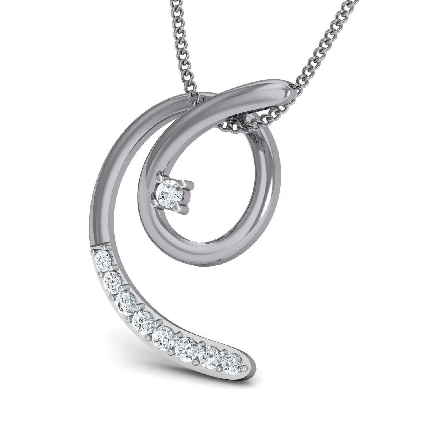 Women Ring Earrings Pendant set 3dm stl 3mf glb render details 3D print model_9