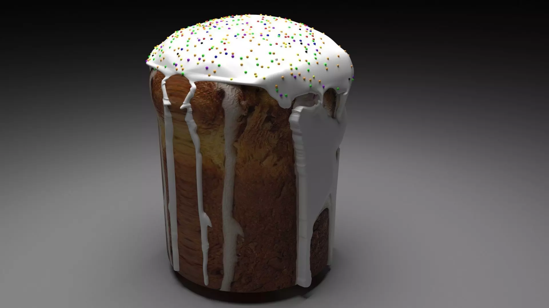 Easter Kulich 3D model