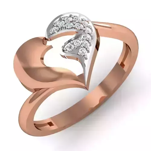 Women Ring Earrings Pendant set 3dm stl 3mf glb render details