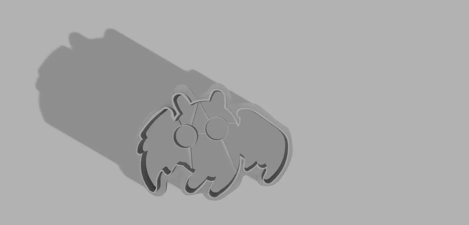 Mothman Cookie Cutter 3D print model_0