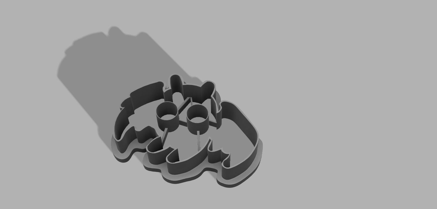 Mothman Cookie Cutter 3D print model_1