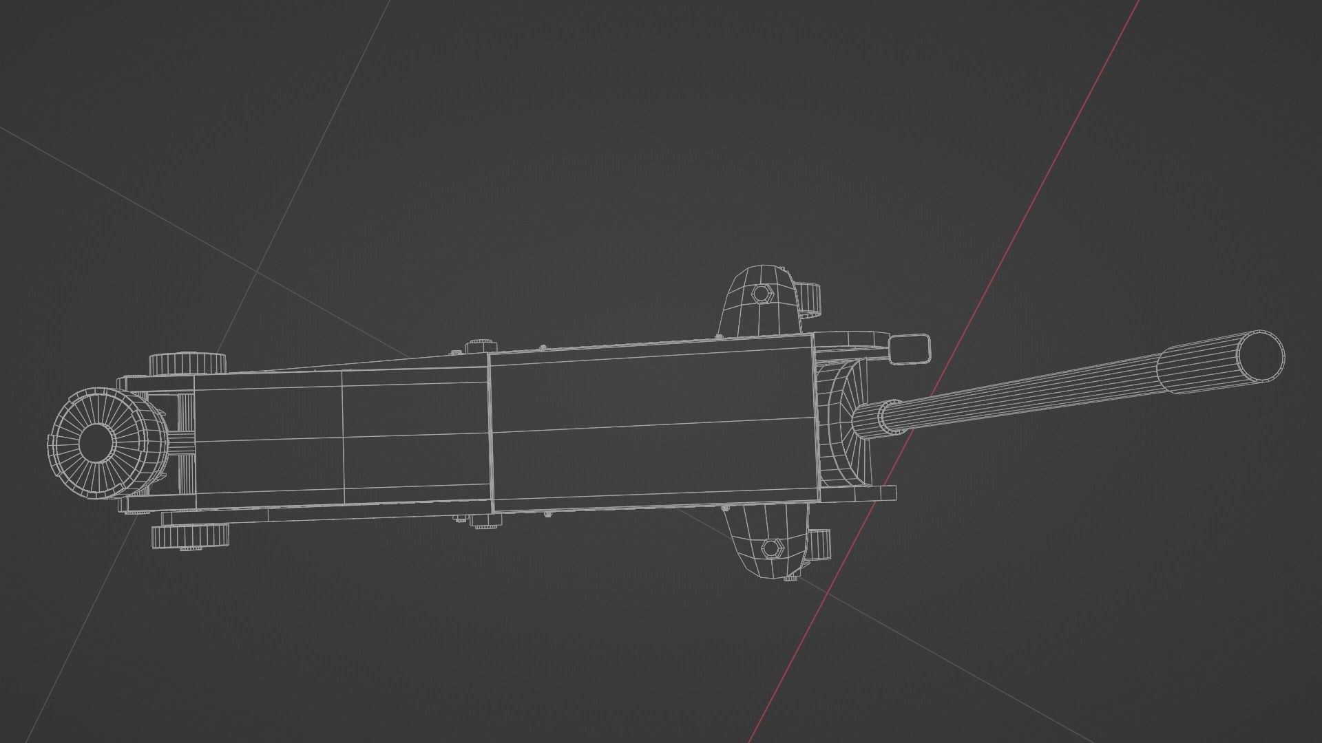 Hydraulic Floor Jack Low-poly 3D model_8