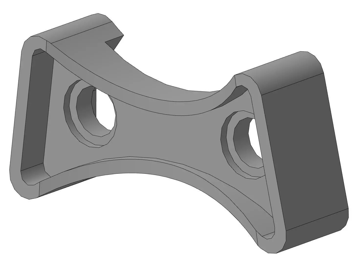 GAS DISTRIBUTION MECHANISM BRACKET 3D print model