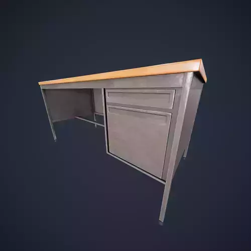Teacher Desk Classroom VR AR HDRP Low-poly 3D model