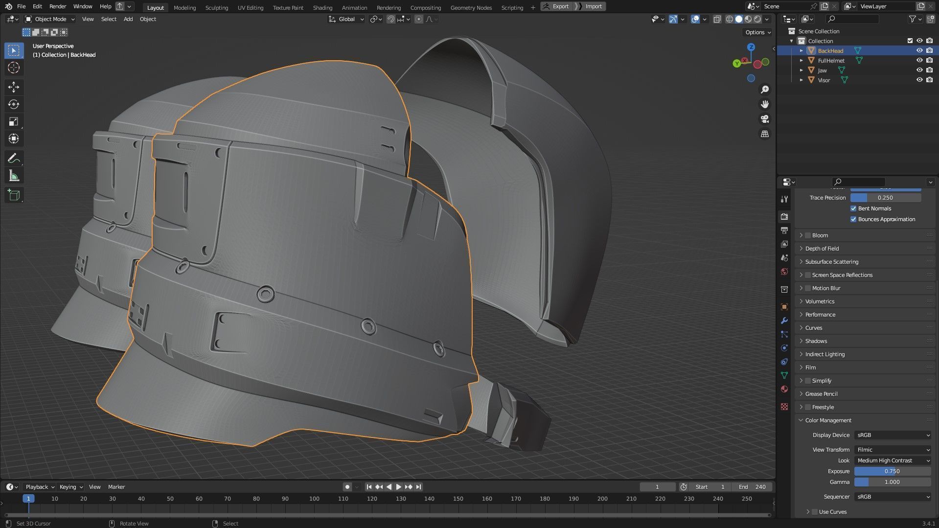 Destiny 2 Noble Constant Type 2 Helmet for Cosplay 3D print model_12