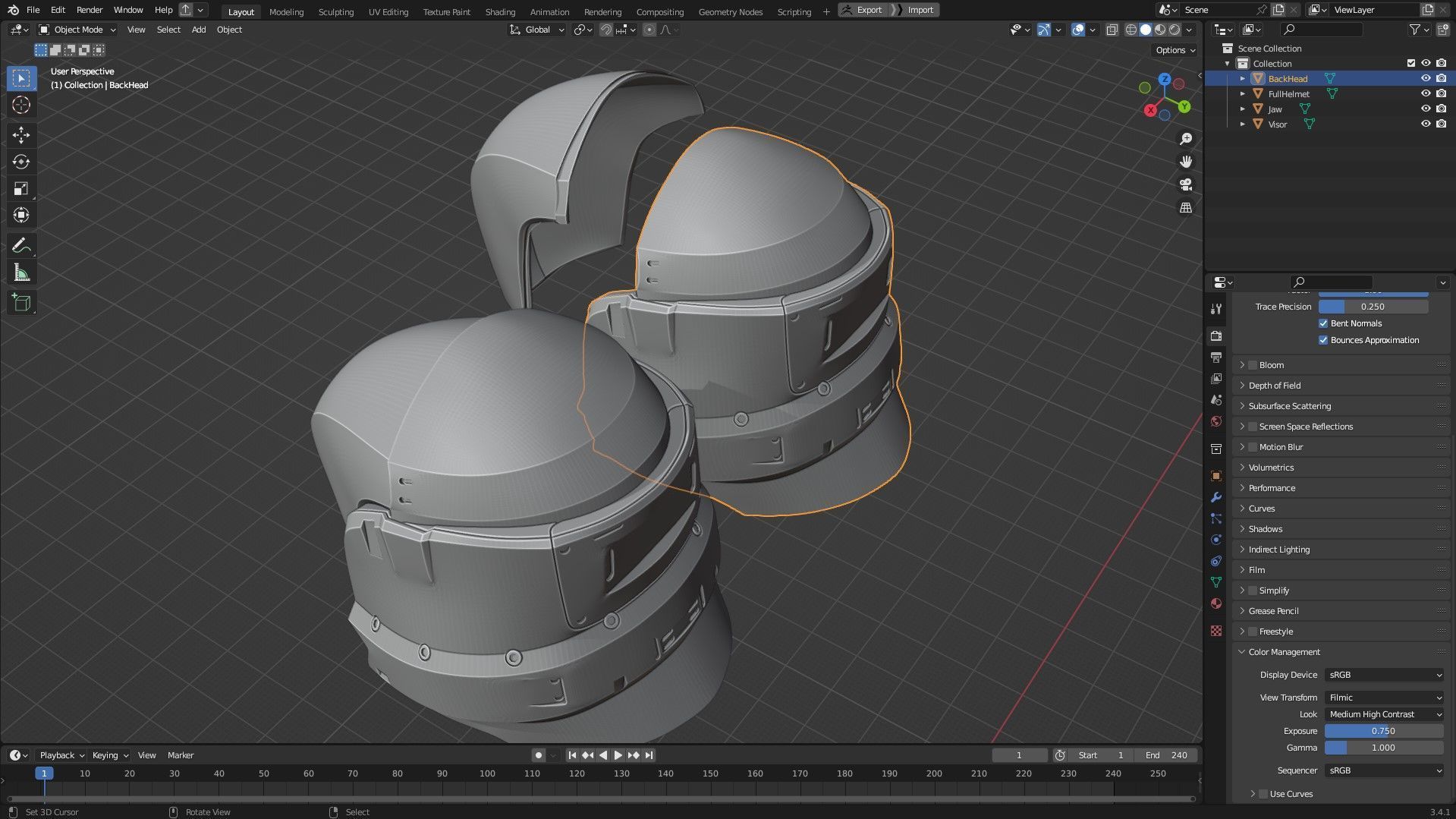 Destiny 2 Noble Constant Type 2 Helmet for Cosplay 3D print model_13