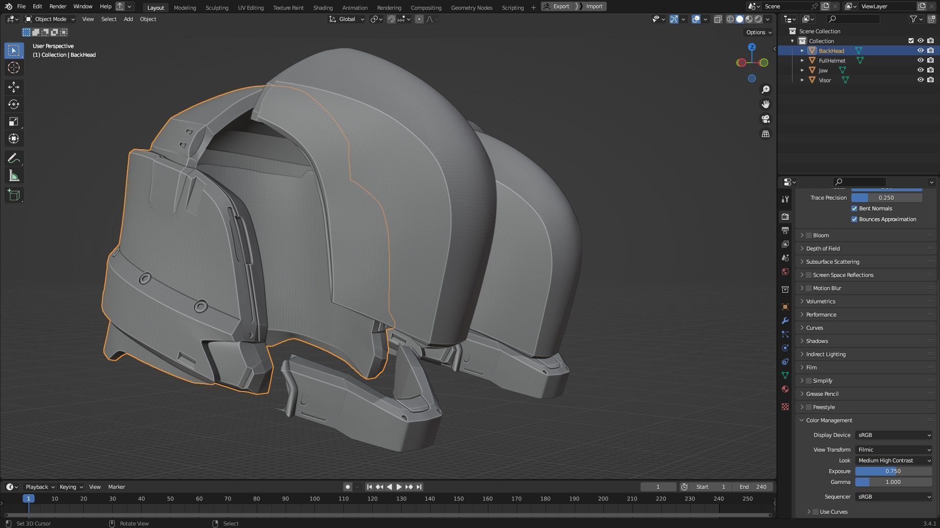 Destiny 2 Noble Constant Type 2 Helmet for Cosplay 3D print model_11