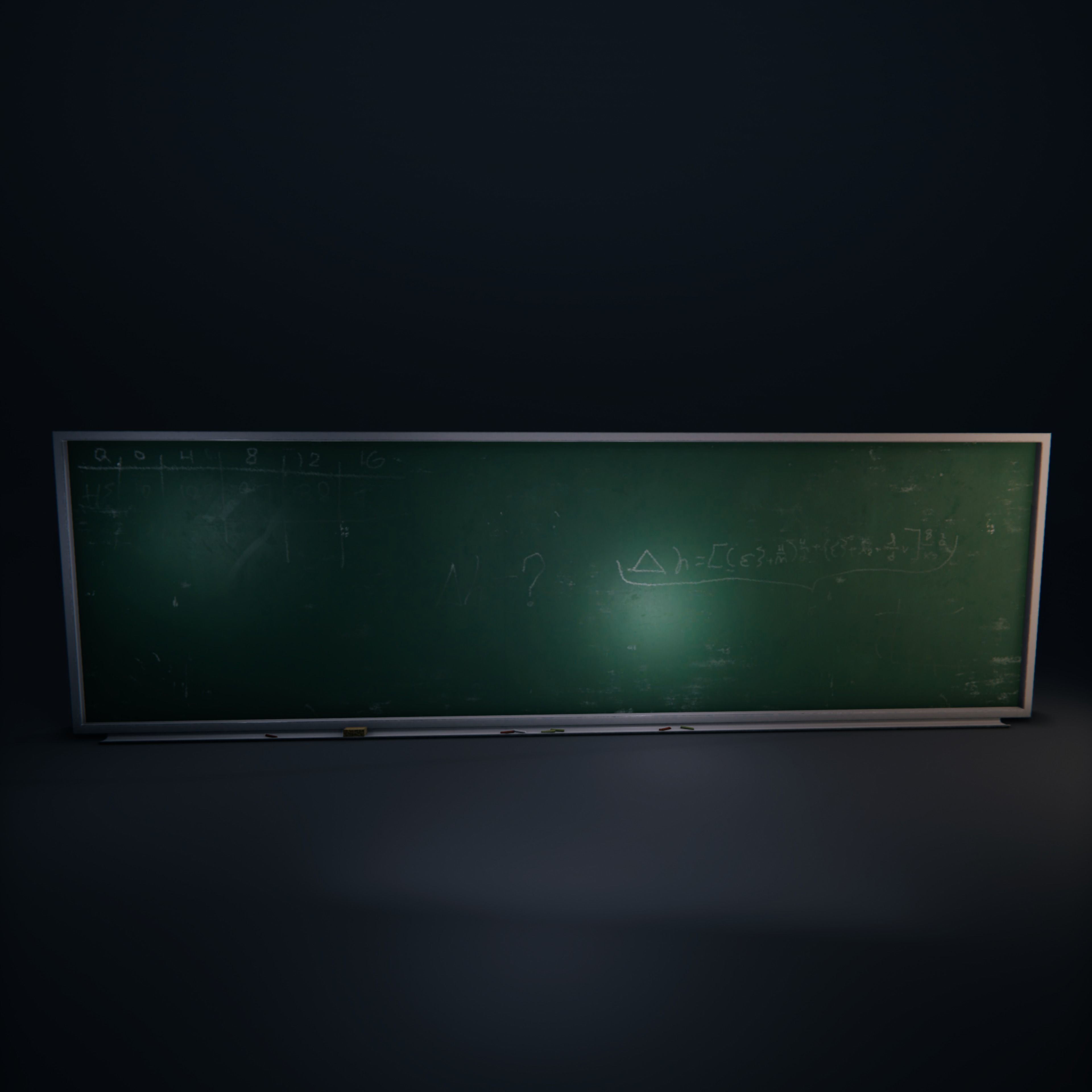 ChalkBoard SchoolRoom HDRP Low-poly 3D model_13