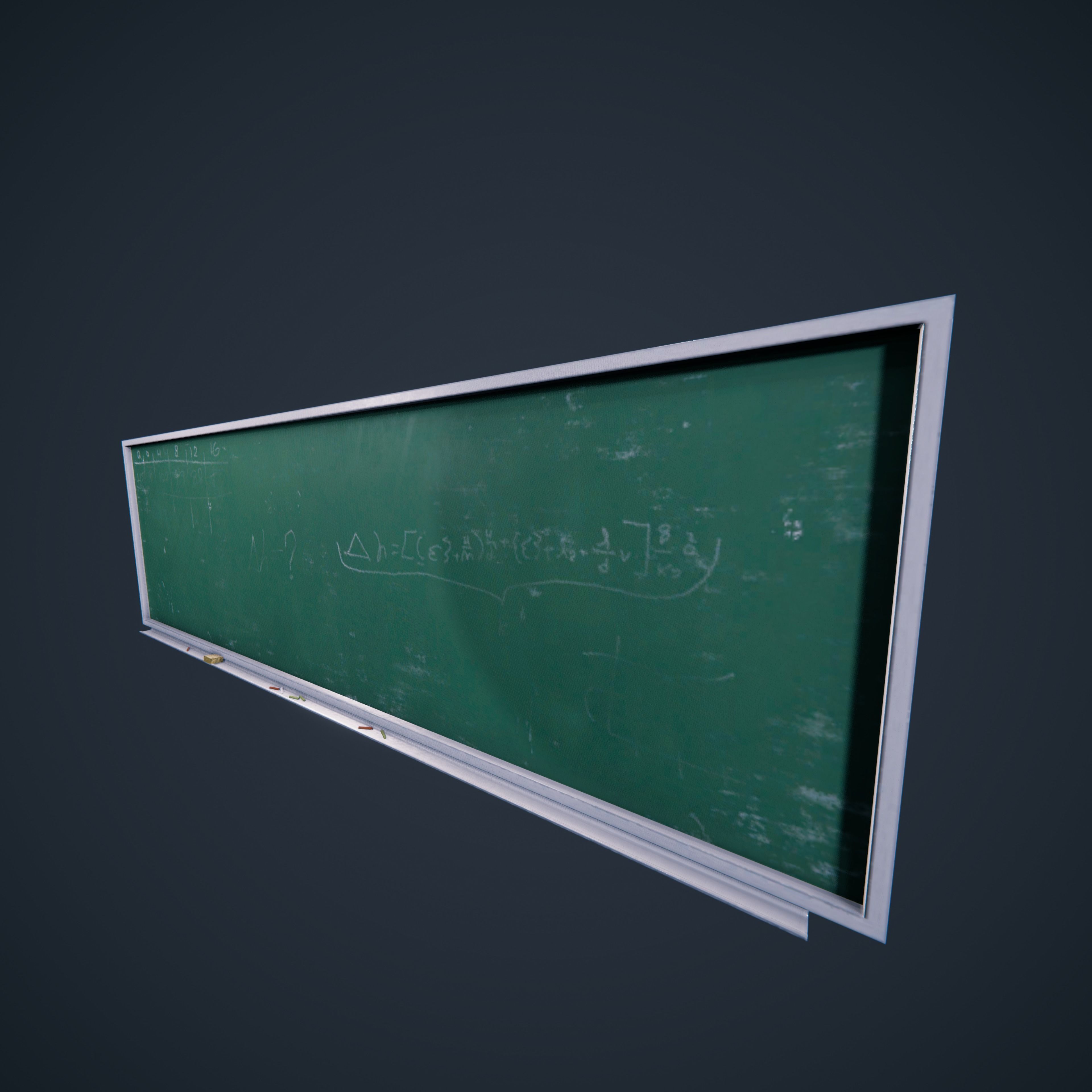 ChalkBoard SchoolRoom HDRP Low-poly 3D model_21