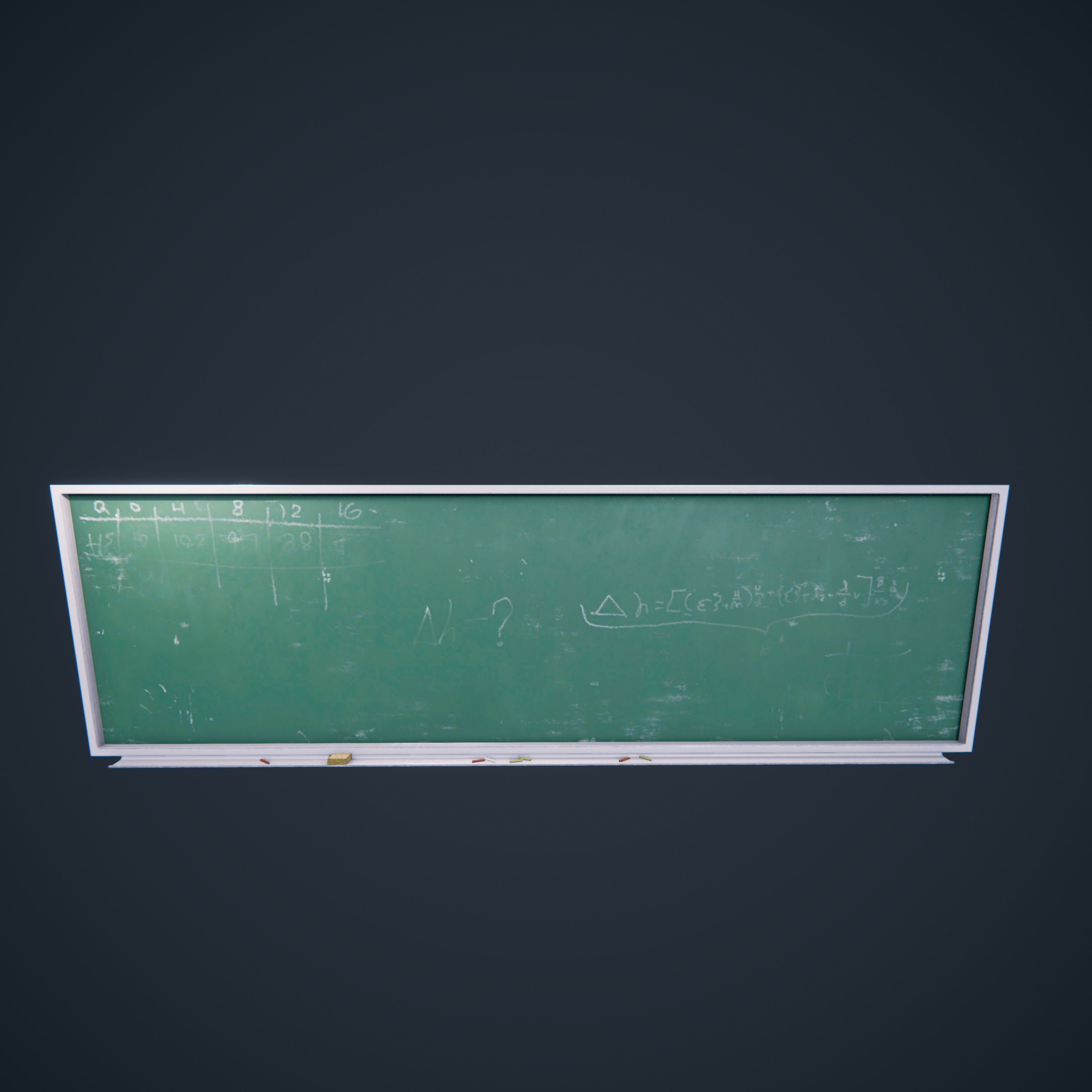 ChalkBoard SchoolRoom HDRP Low-poly 3D model_17