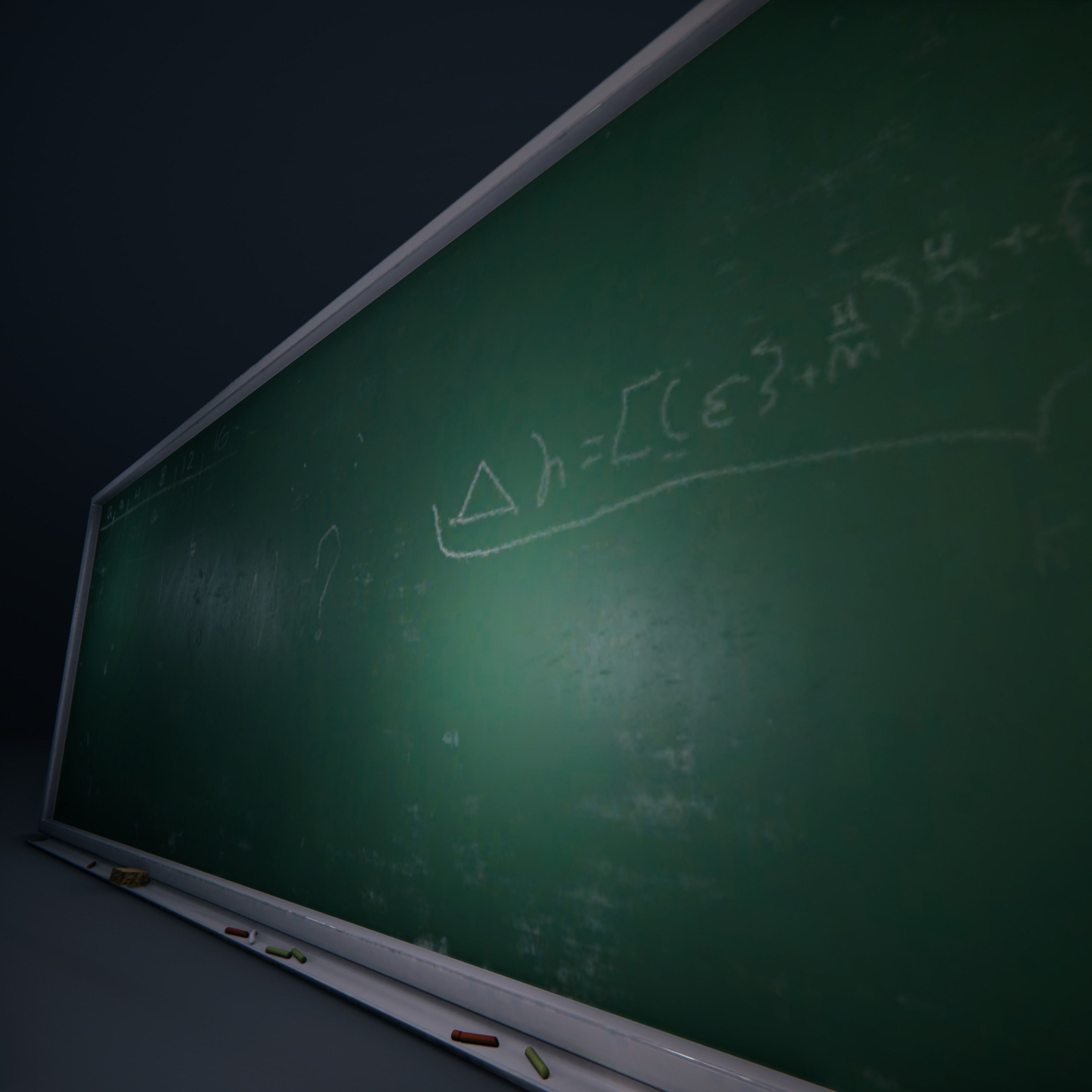 ChalkBoard SchoolRoom HDRP Low-poly 3D model_11