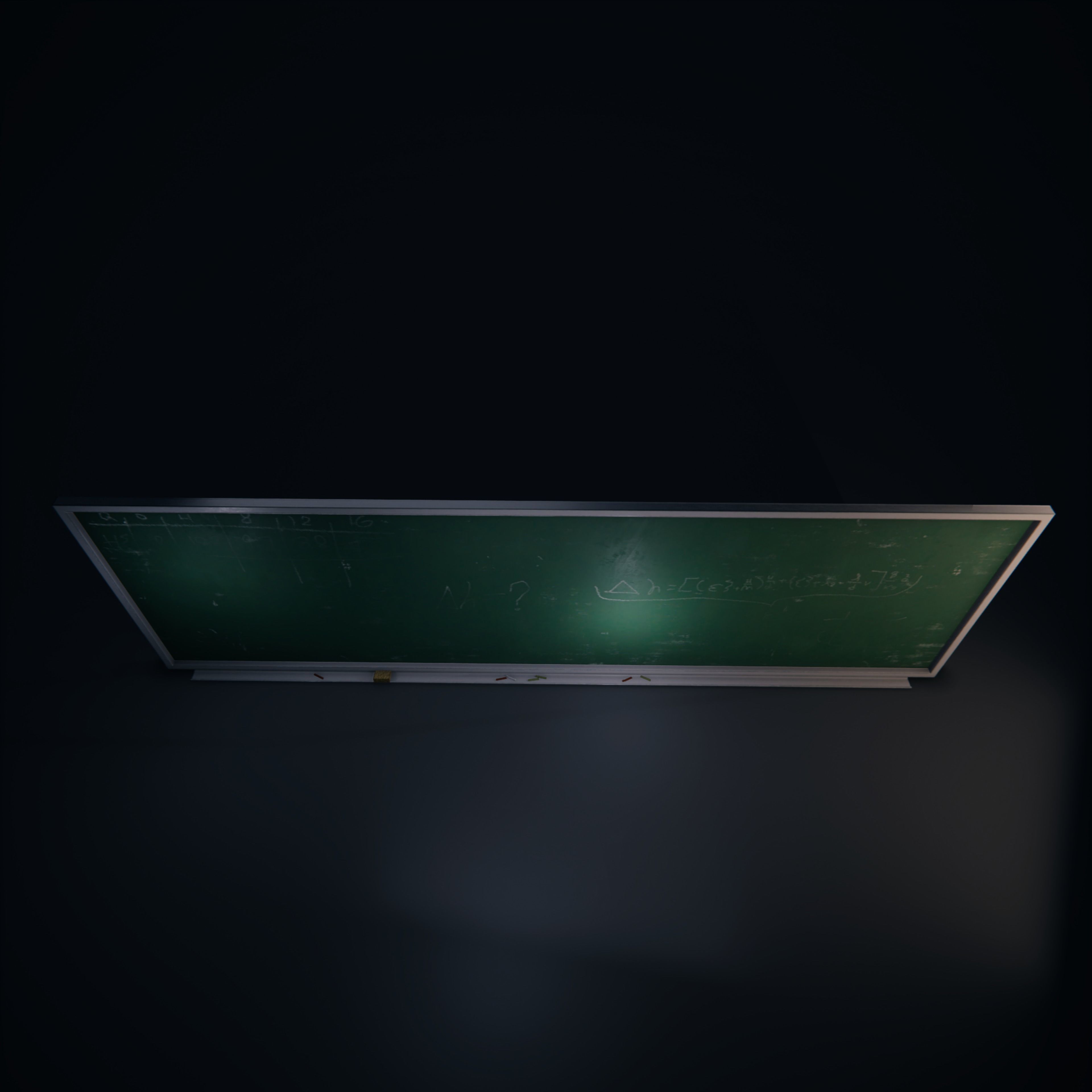 ChalkBoard SchoolRoom HDRP Low-poly 3D model_12