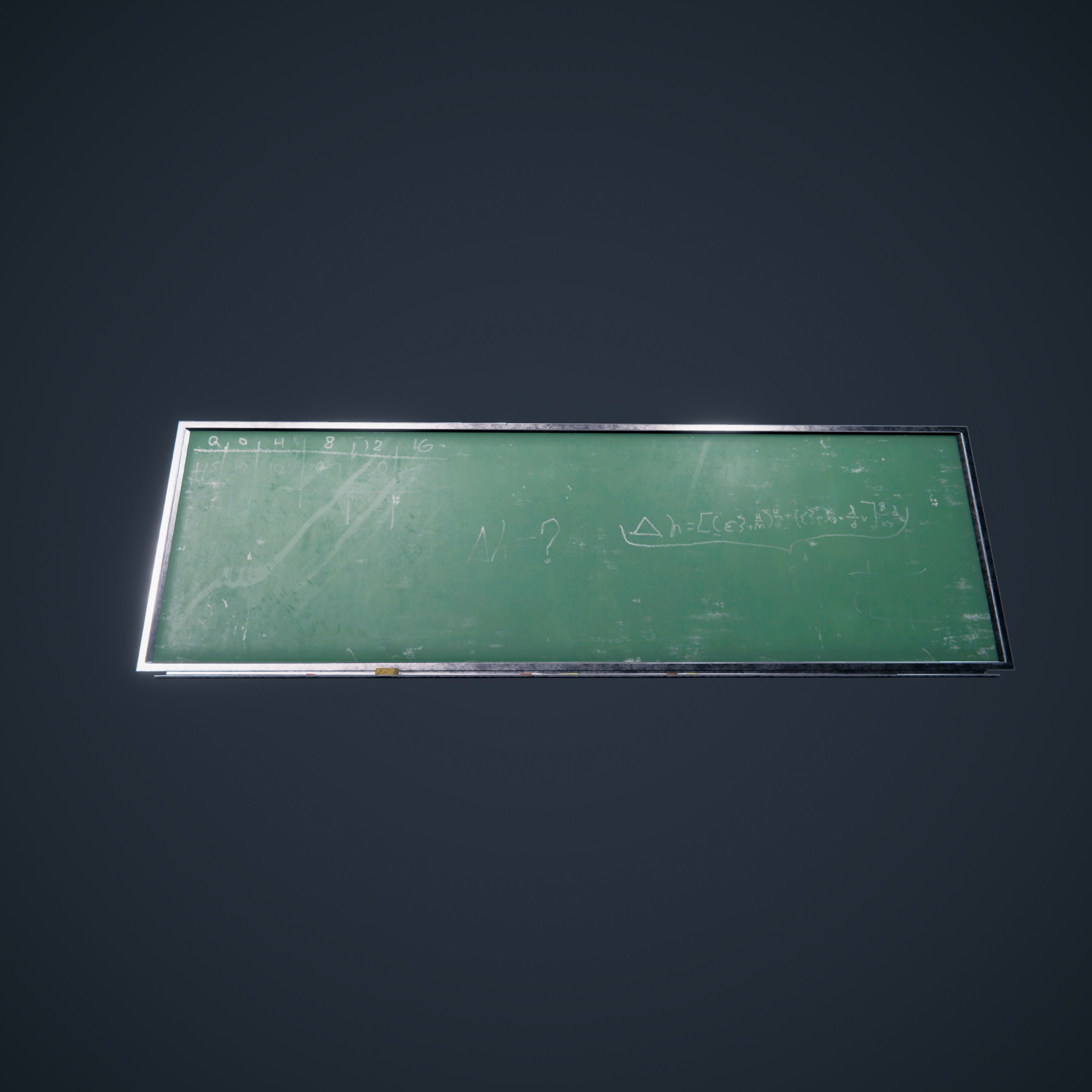 ChalkBoard SchoolRoom HDRP Low-poly 3D model_4