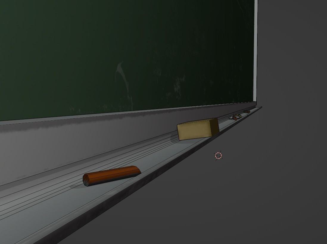 ChalkBoard SchoolRoom HDRP Low-poly 3D model_15