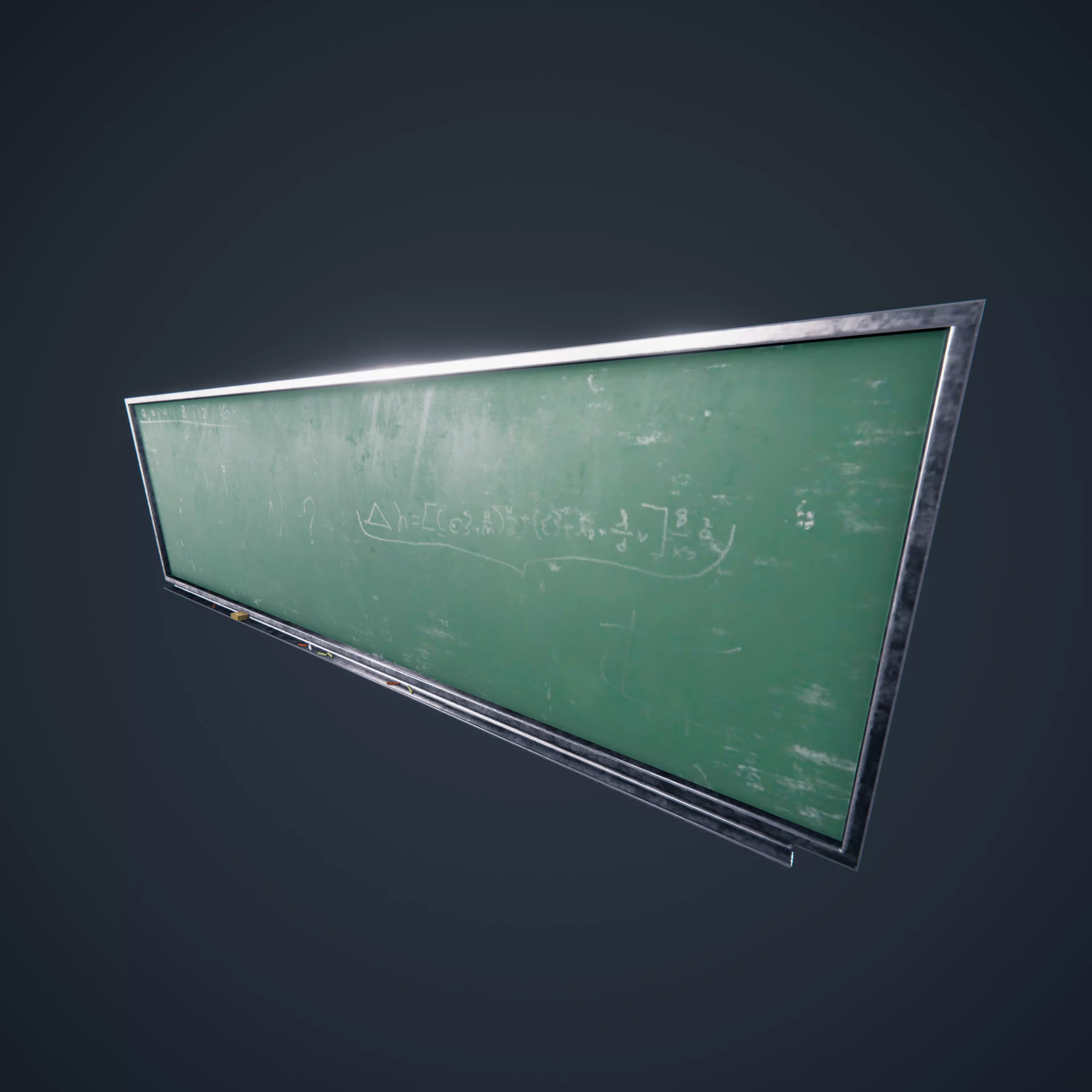ChalkBoard SchoolRoom HDRP Low-poly 3D model_0