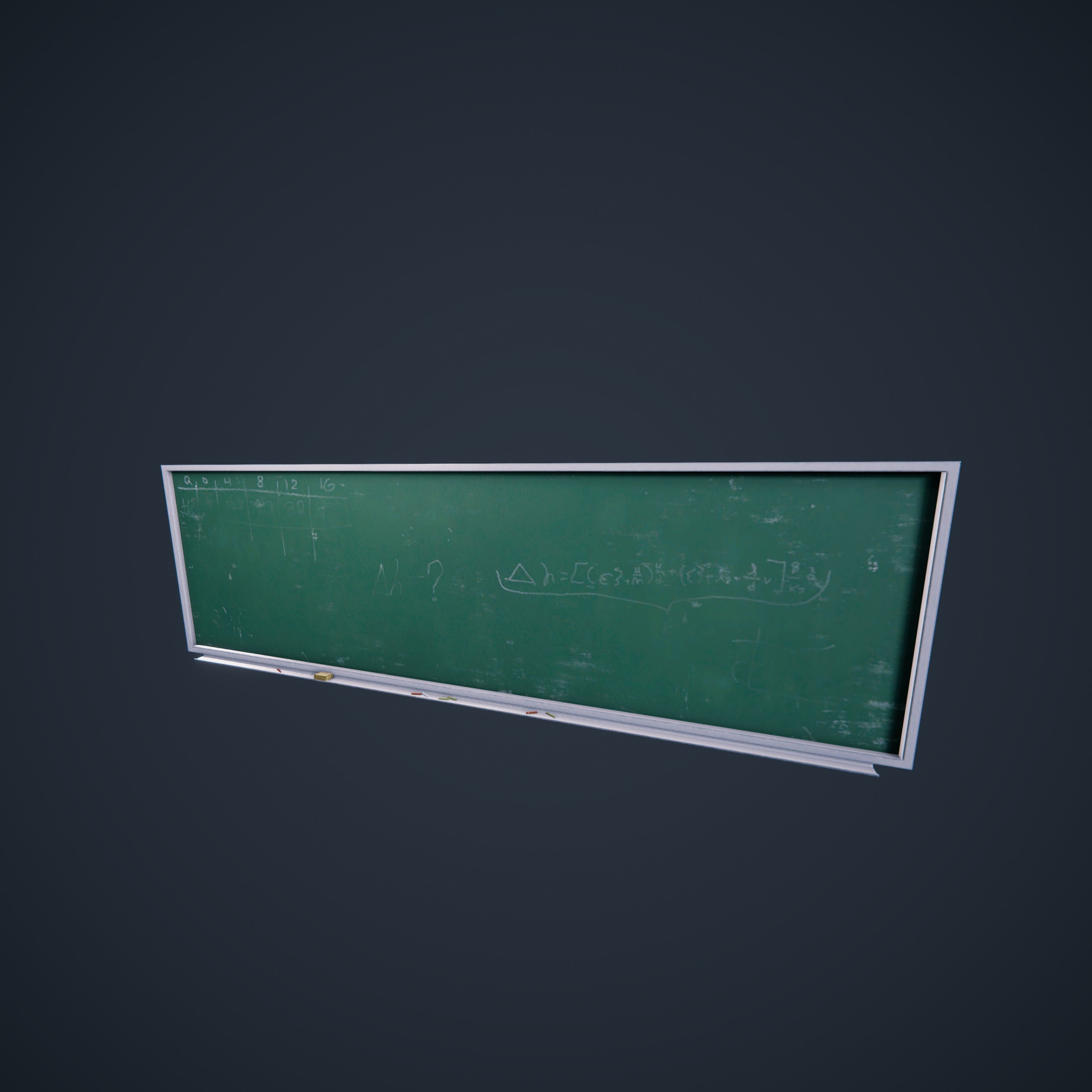 ChalkBoard SchoolRoom HDRP Low-poly 3D model_7