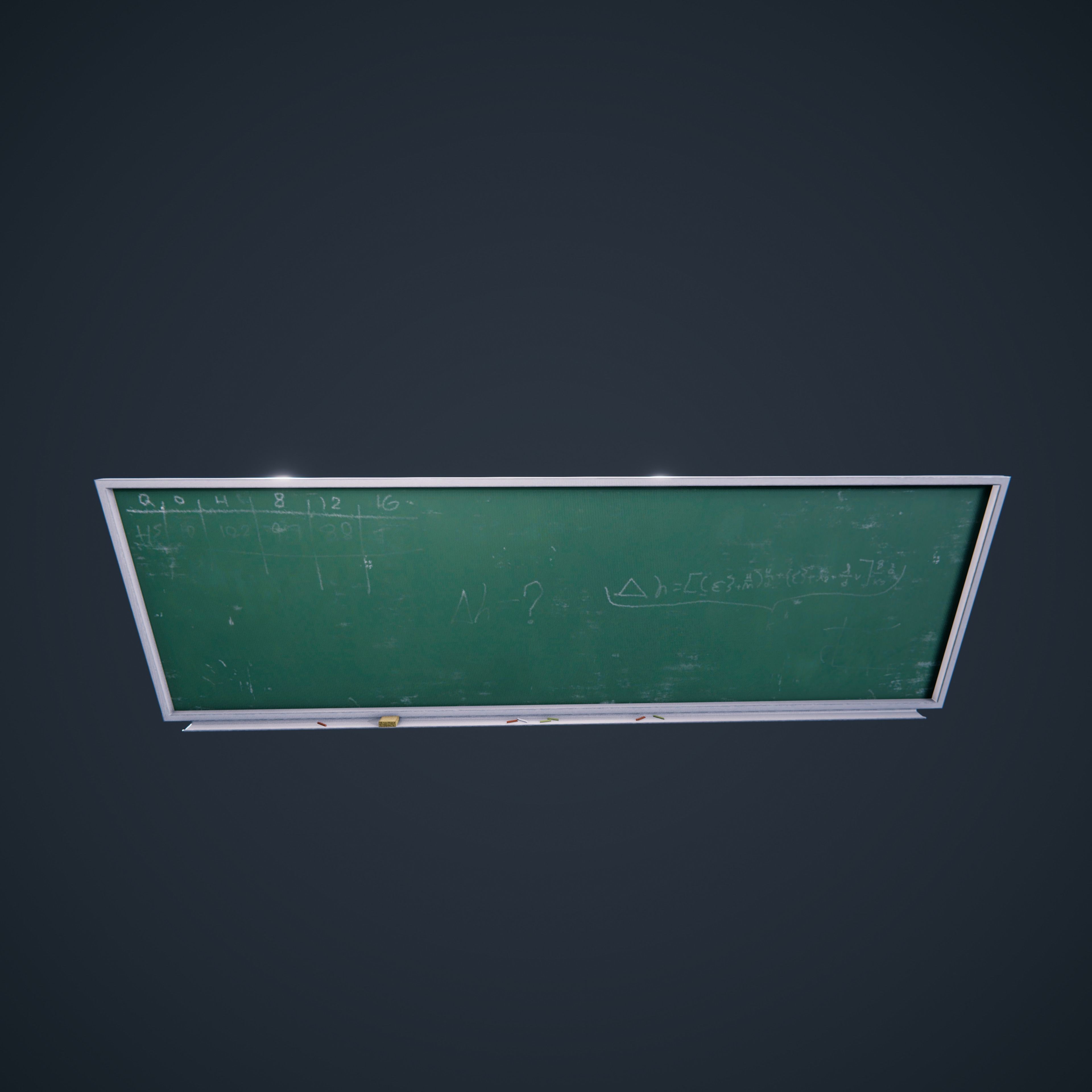 ChalkBoard SchoolRoom HDRP Low-poly 3D model_6