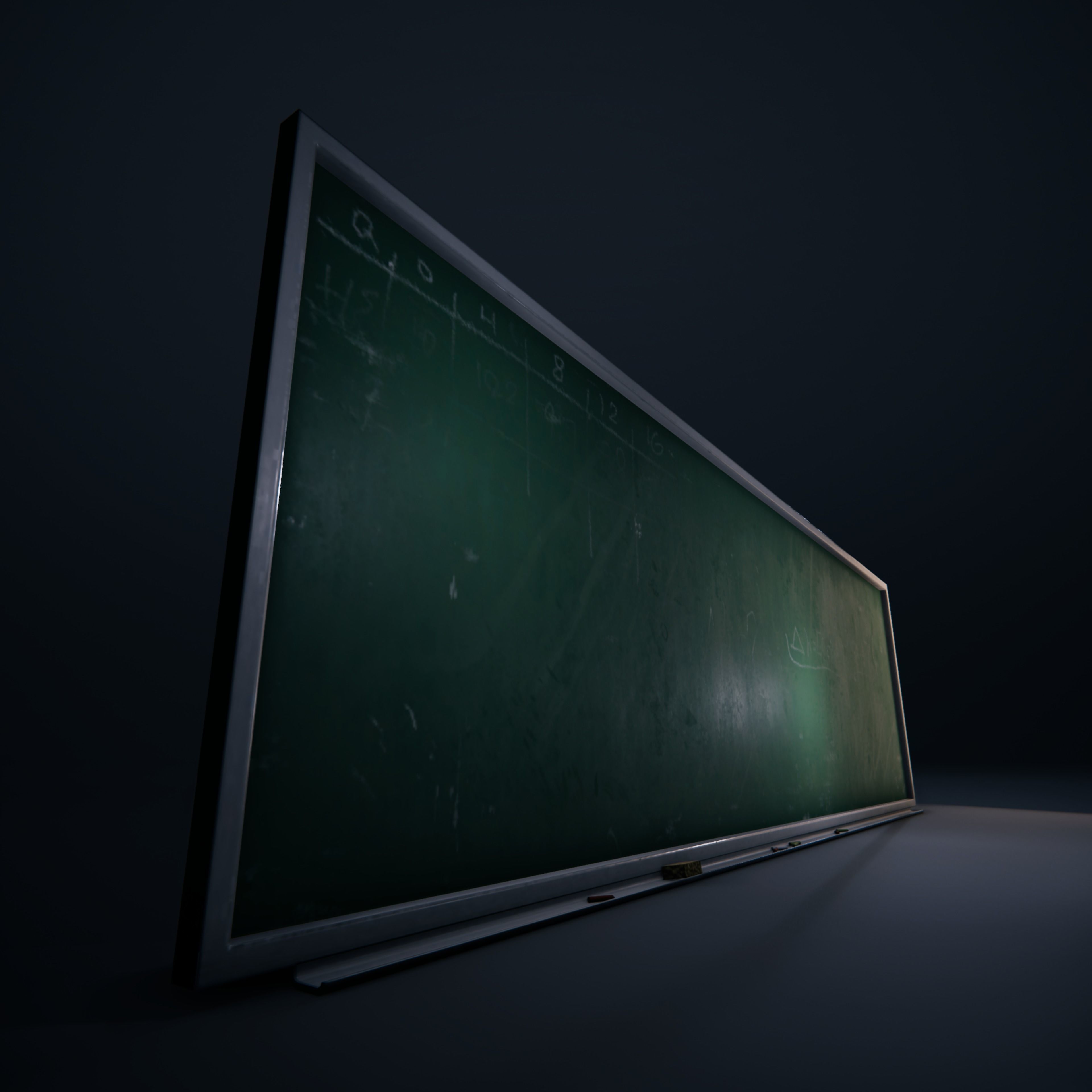 ChalkBoard SchoolRoom HDRP Low-poly 3D model_10