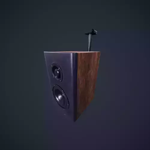 Wall Speaker SchoolRoom Low-poly 3D model