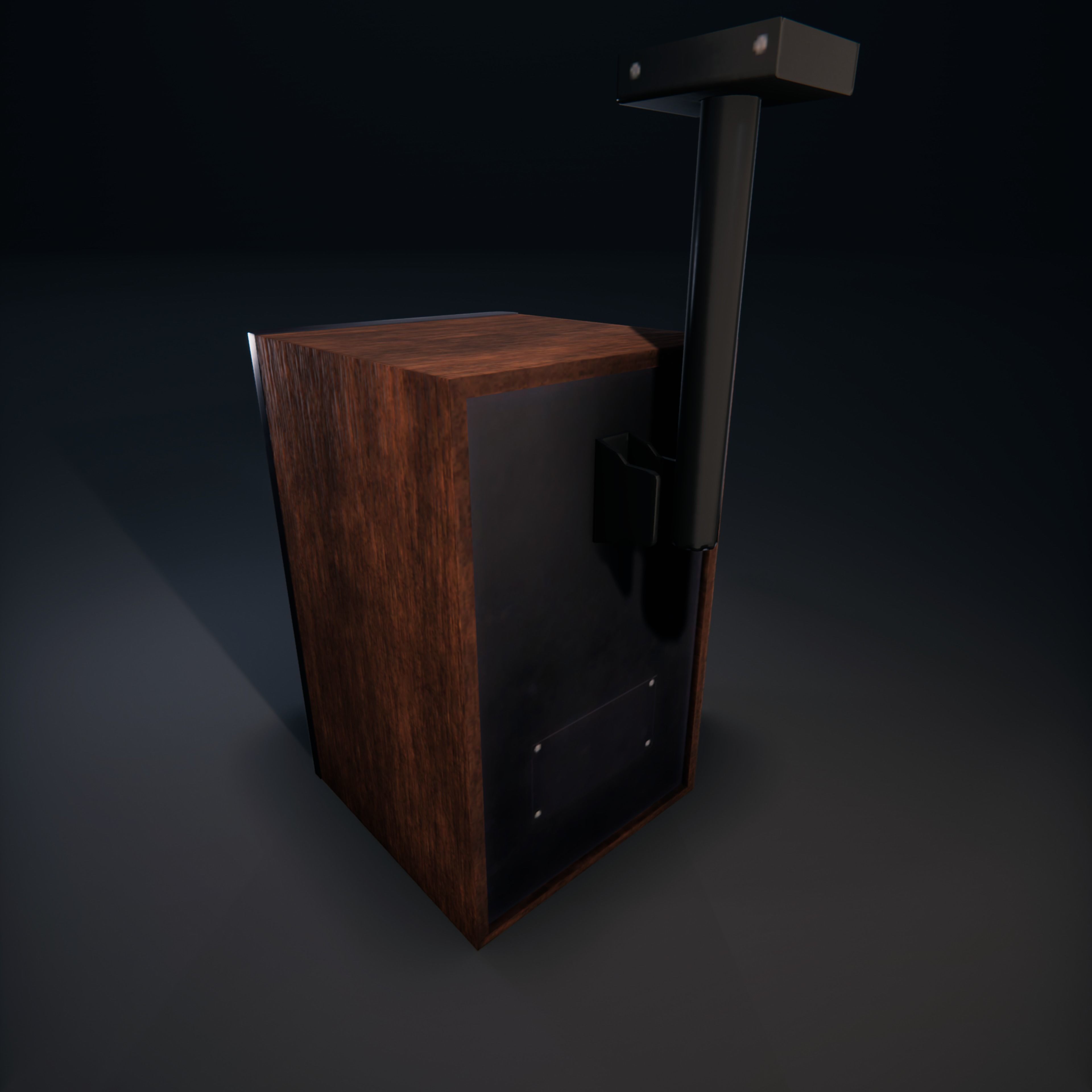 Wall Speaker SchoolRoom Low-poly 3D model_11