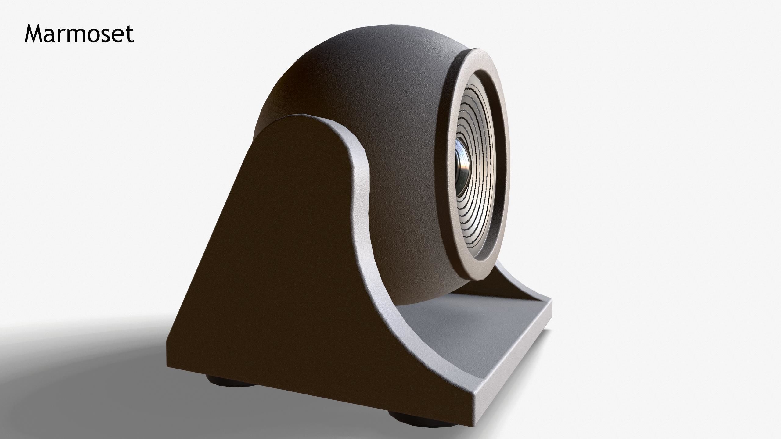 Vintage Webcam Low-poly 3D model_3