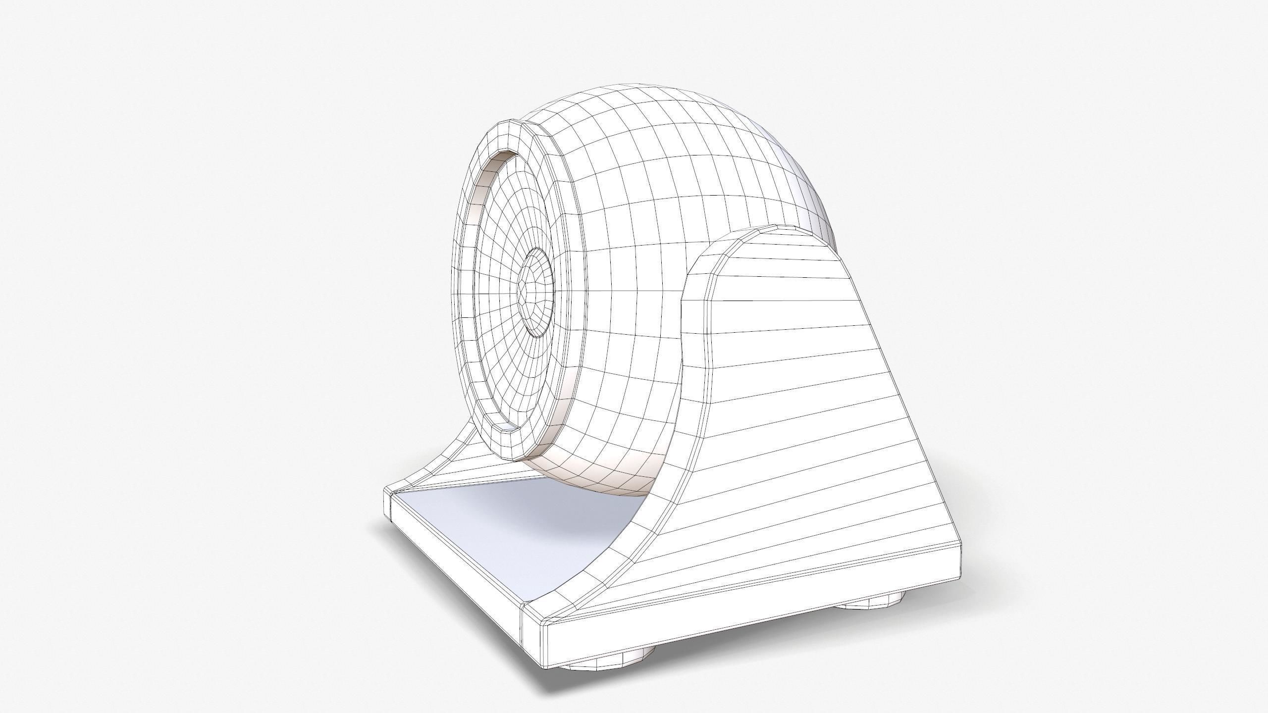 Vintage Webcam Low-poly 3D model_15