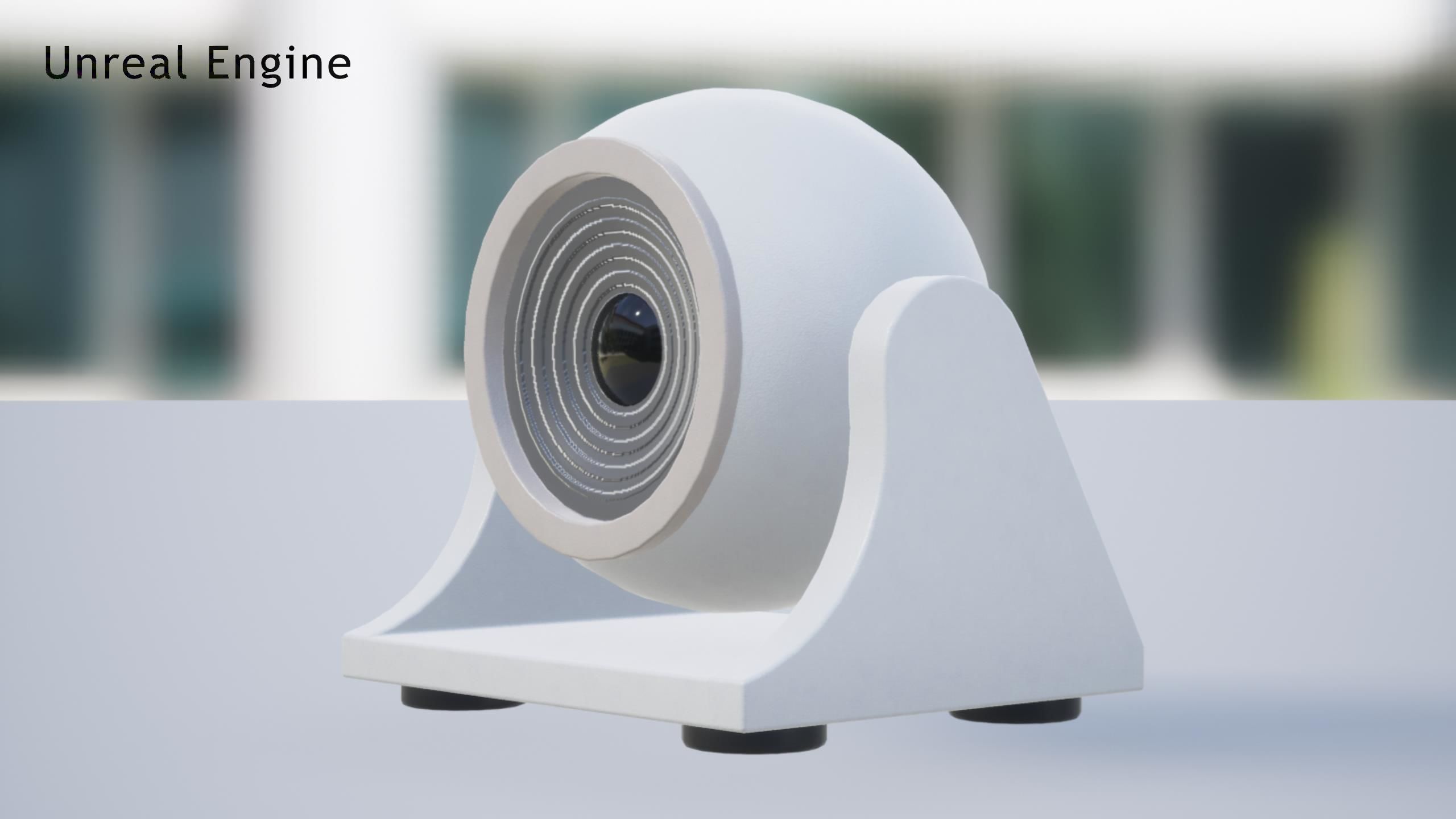 Vintage Webcam Low-poly 3D model_10
