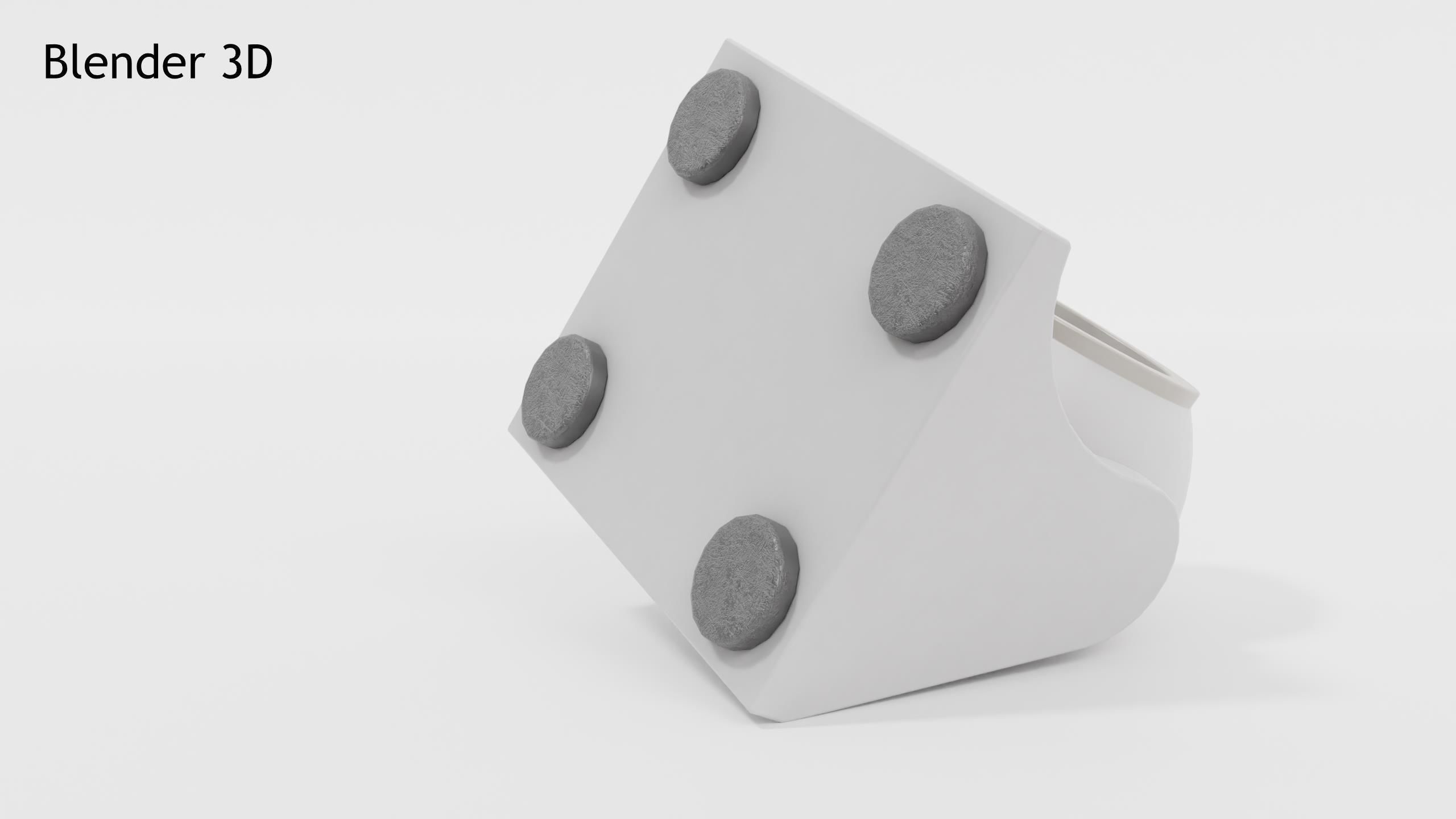 Vintage Webcam Low-poly 3D model_9