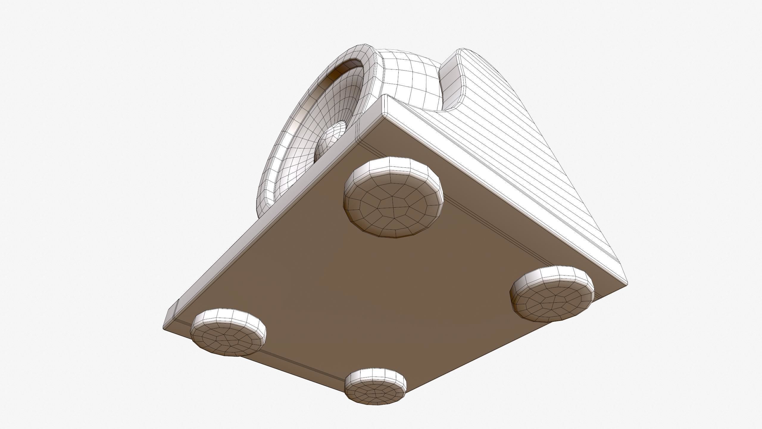 Vintage Webcam Low-poly 3D model_18