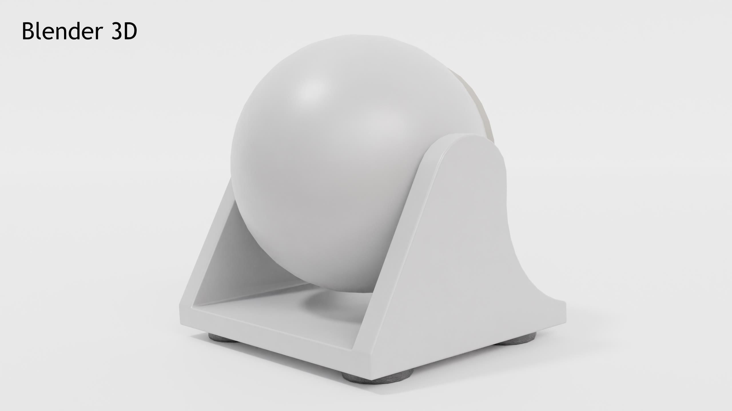 Vintage Webcam Low-poly 3D model_8
