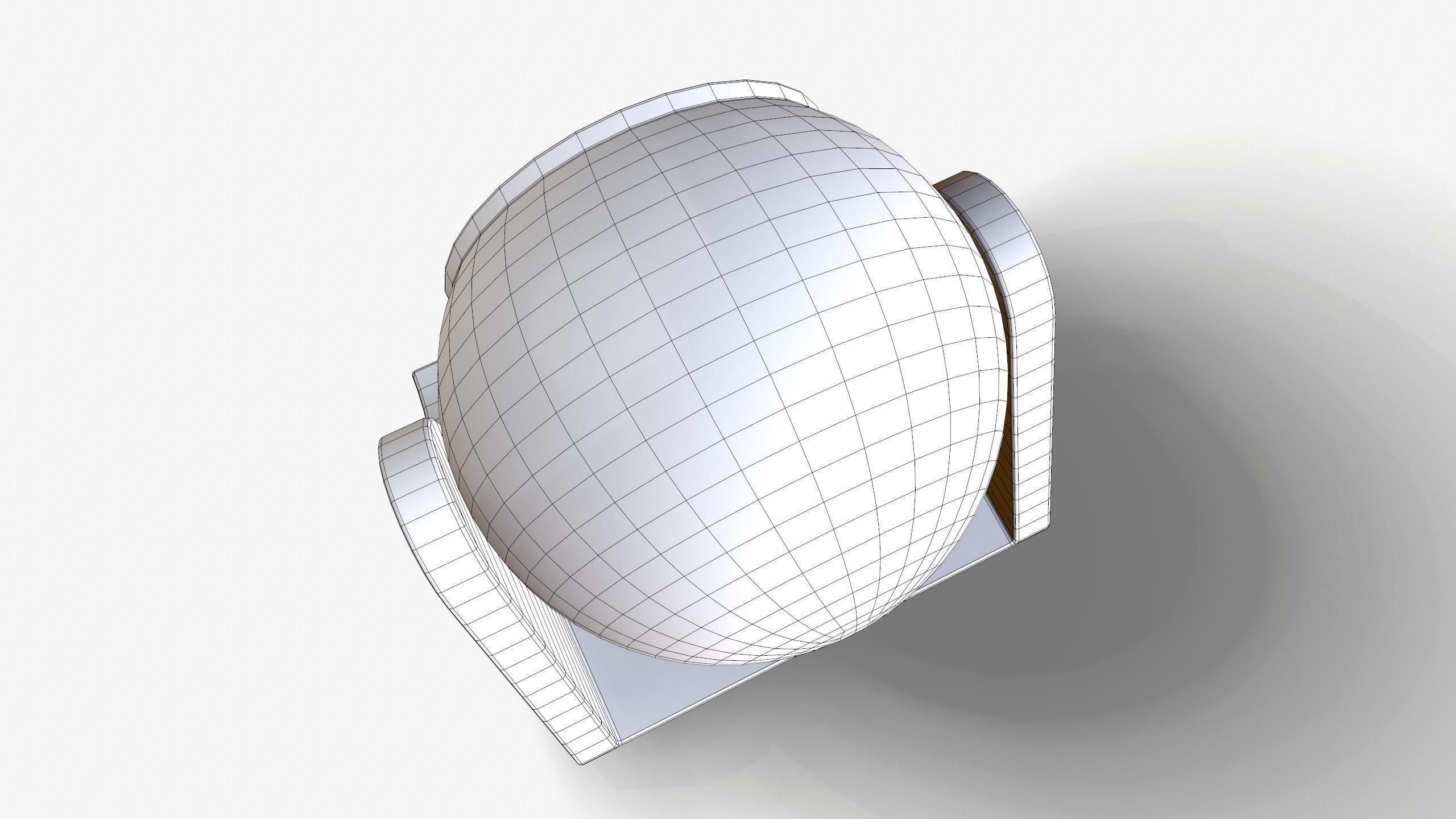 Vintage Webcam Low-poly 3D model_17