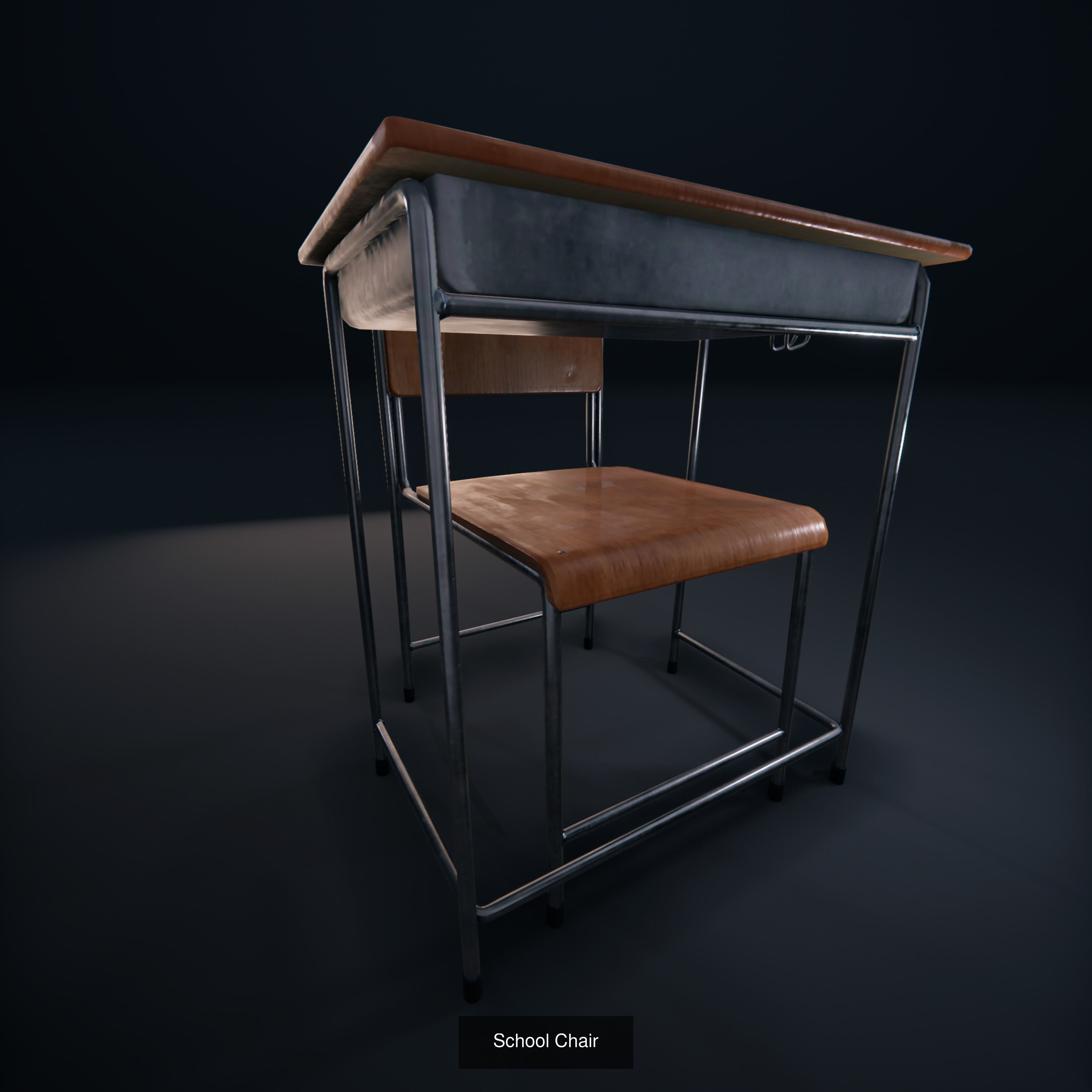 ClassRoom Scene 3D Model Collection_21