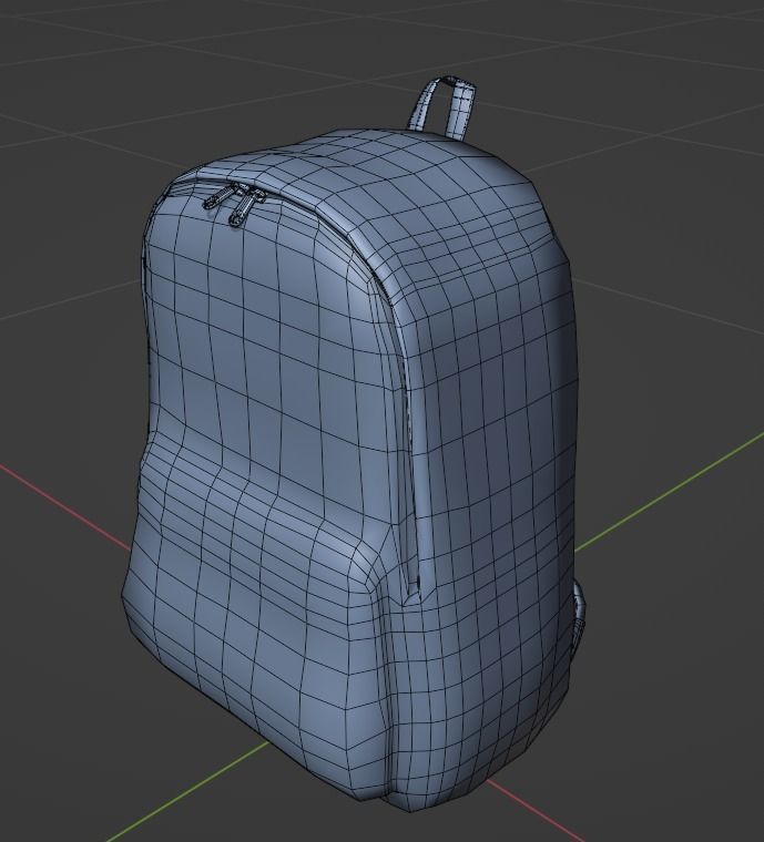 BackPack SchoolRoom HDRP Low-poly 3D model_9
