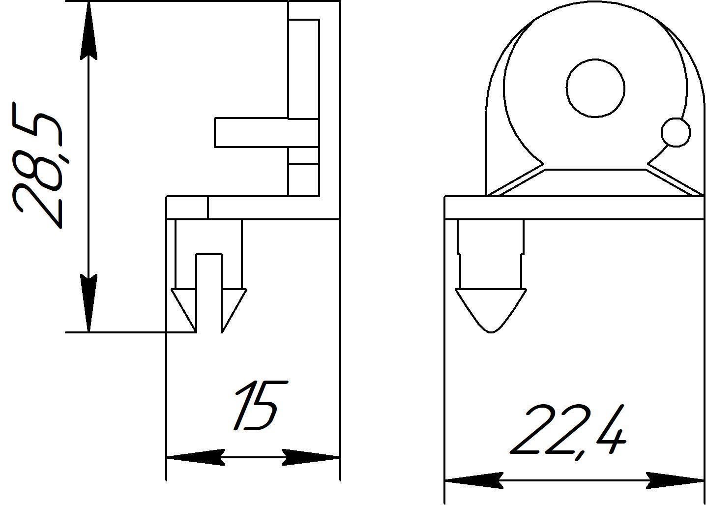 RIGHT LEFT BRACKET 3D print model_1
