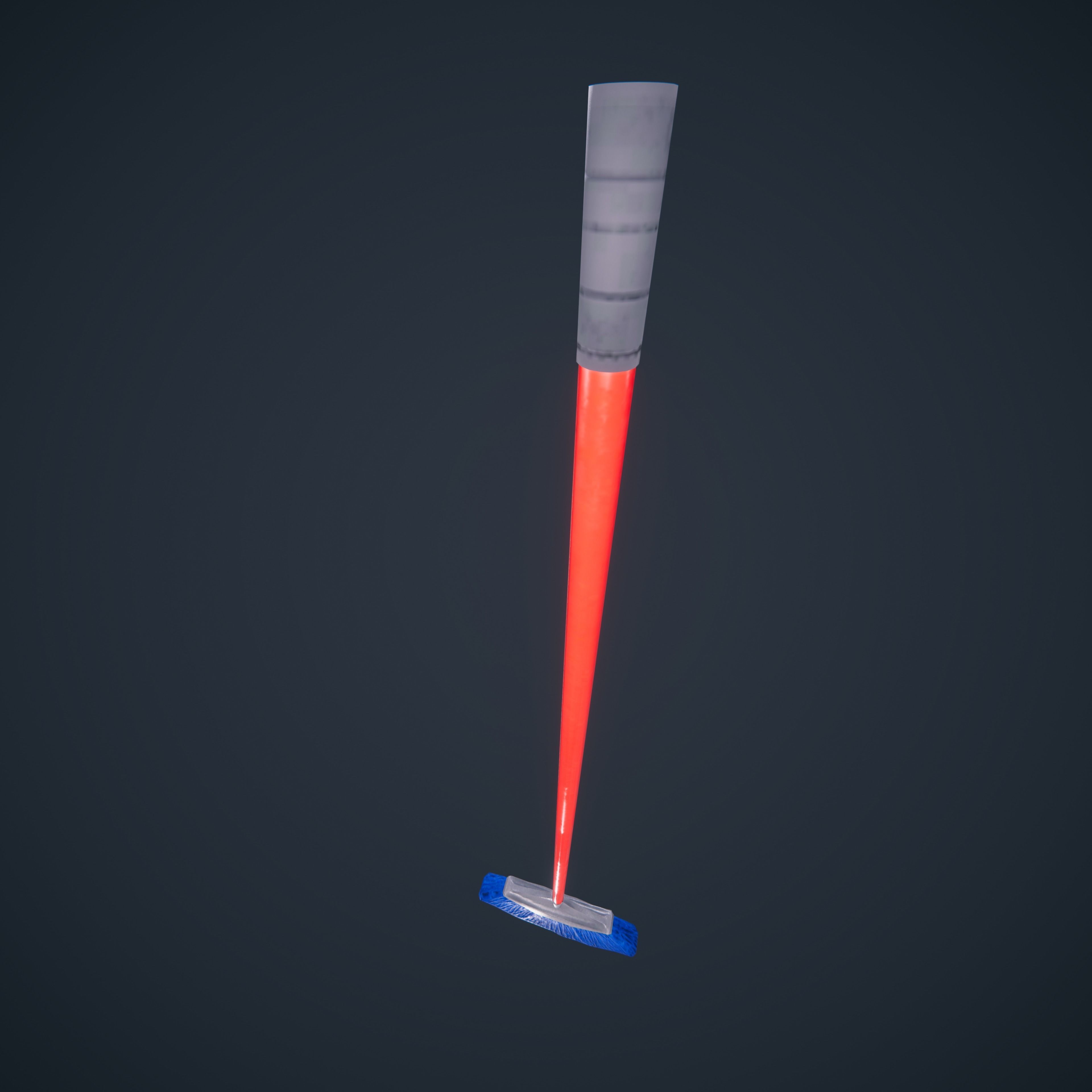 Broom And DustPan HDRP Classroom AR VR Low-poly 3D model_14