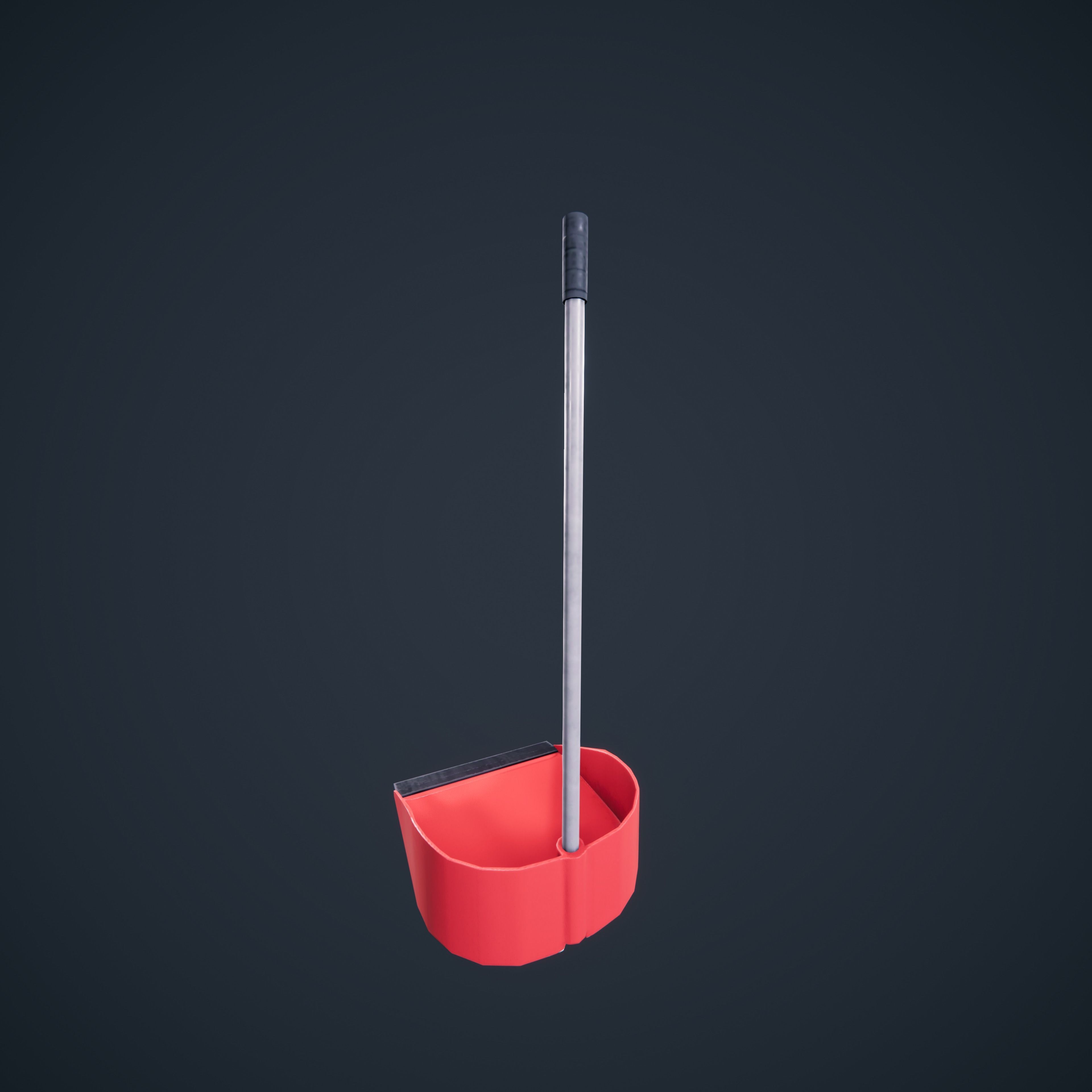 Broom And DustPan HDRP Classroom AR VR Low-poly 3D model_16