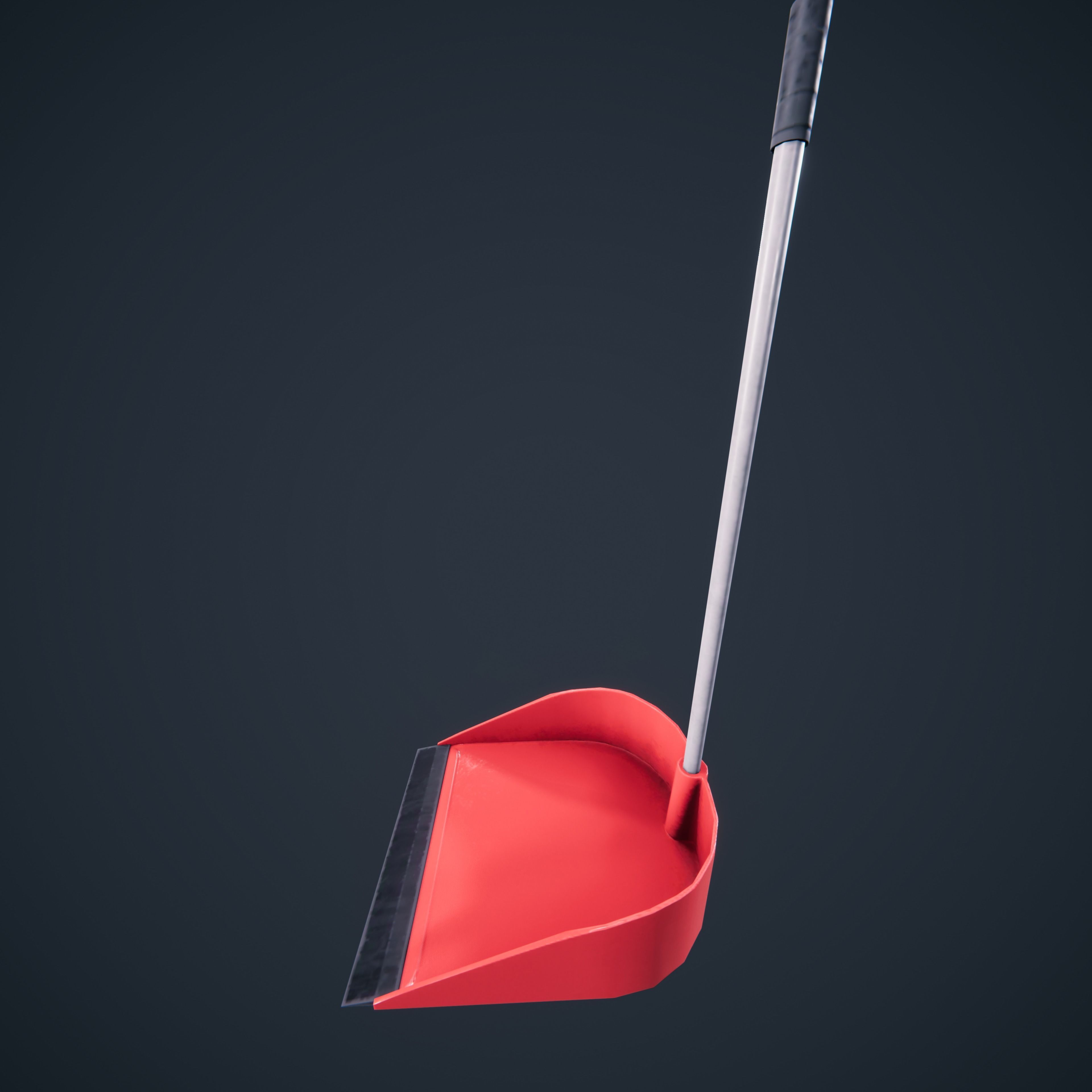Broom And DustPan HDRP Classroom AR VR Low-poly 3D model_22