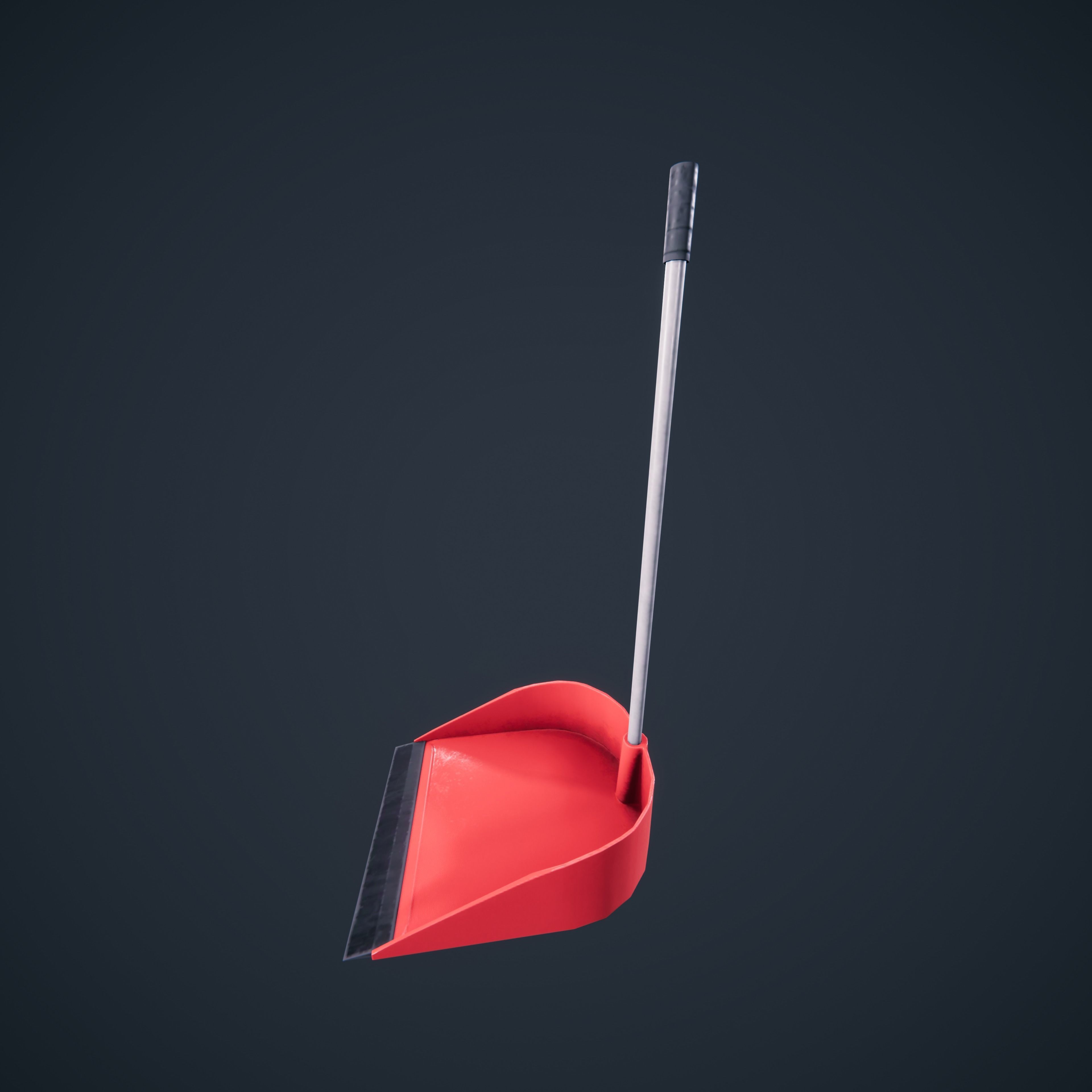 Broom And DustPan HDRP Classroom AR VR Low-poly 3D model_18