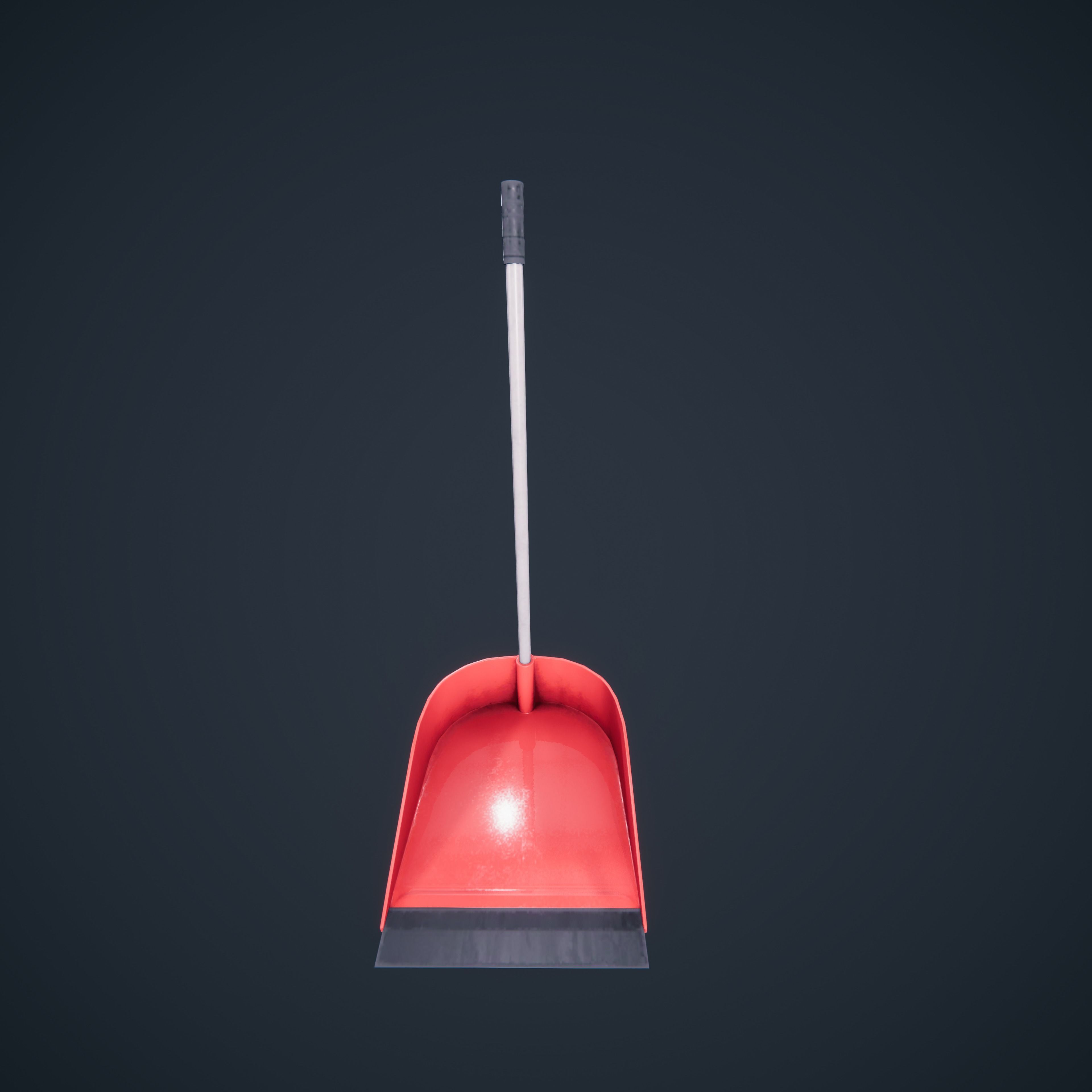 Broom And DustPan HDRP Classroom AR VR Low-poly 3D model_17