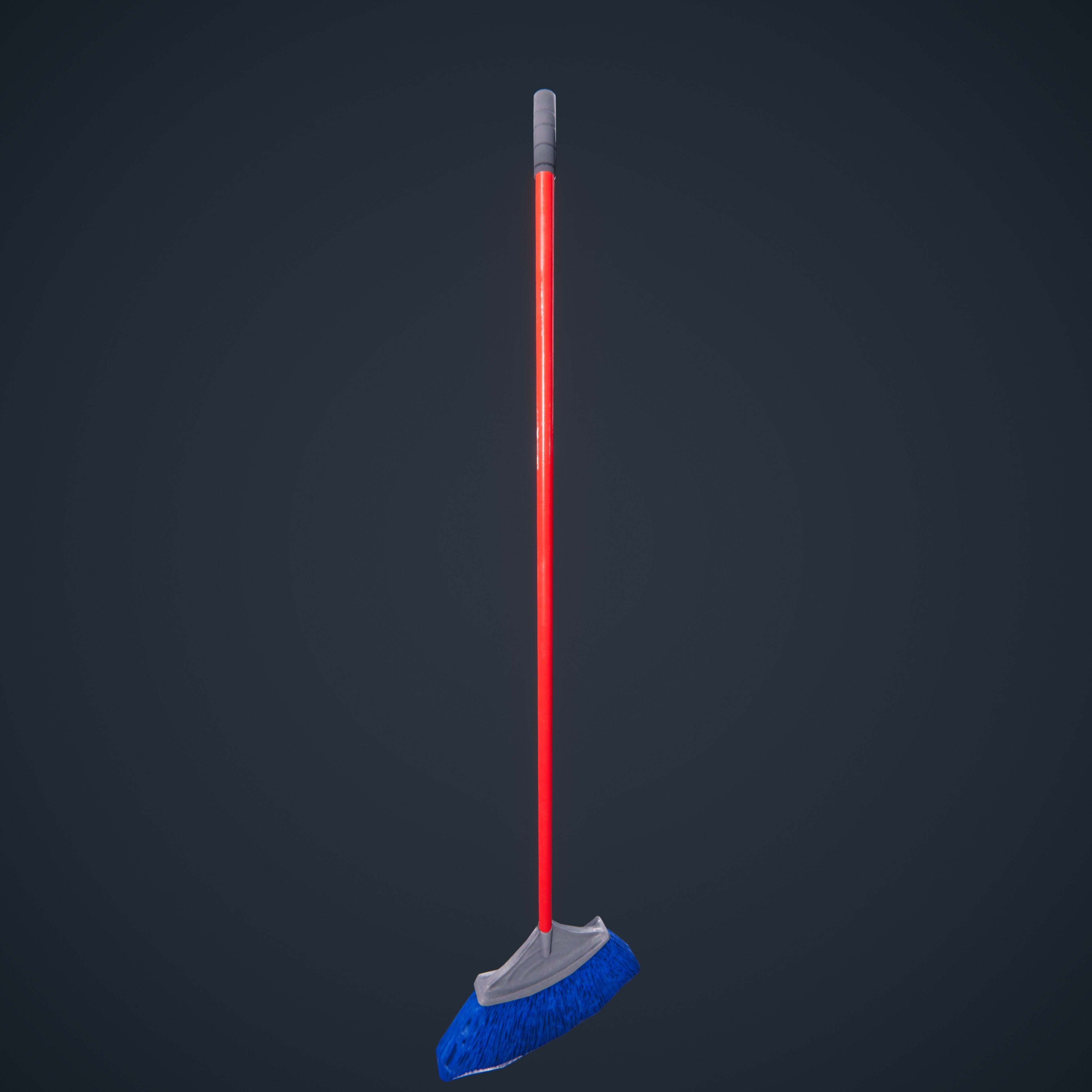 Broom And DustPan HDRP Classroom AR VR Low-poly 3D model_15