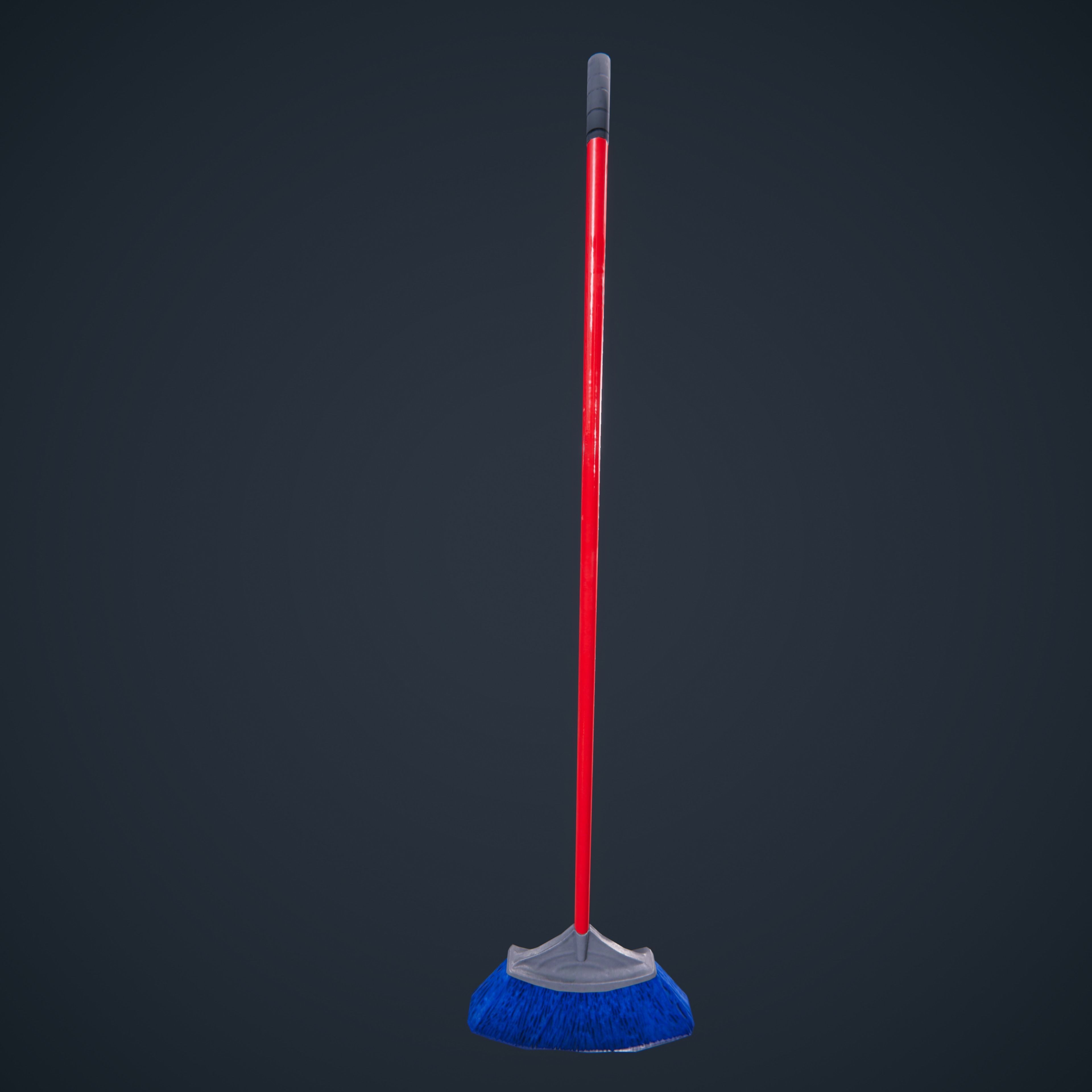 Broom And DustPan HDRP Classroom AR VR Low-poly 3D model_10