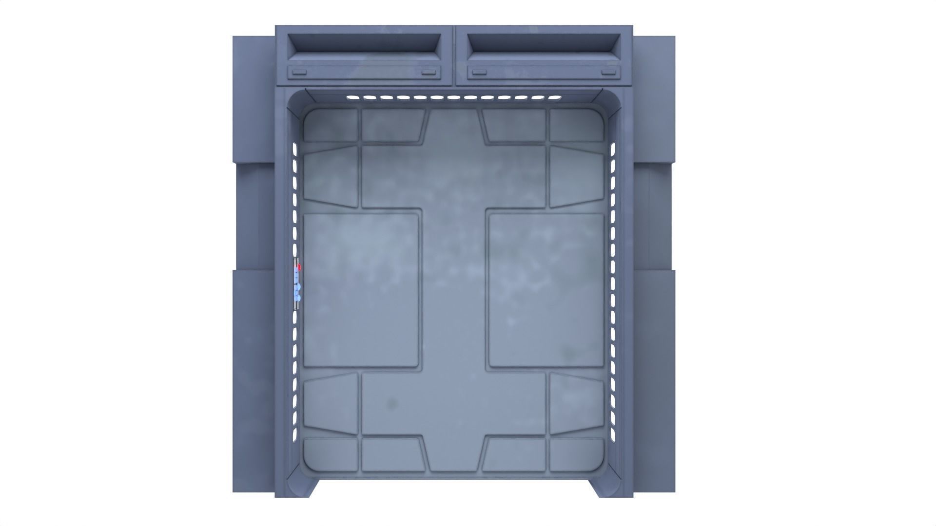 Death Star Hallway Door 1-12 scale Blackseries 3D print model_10